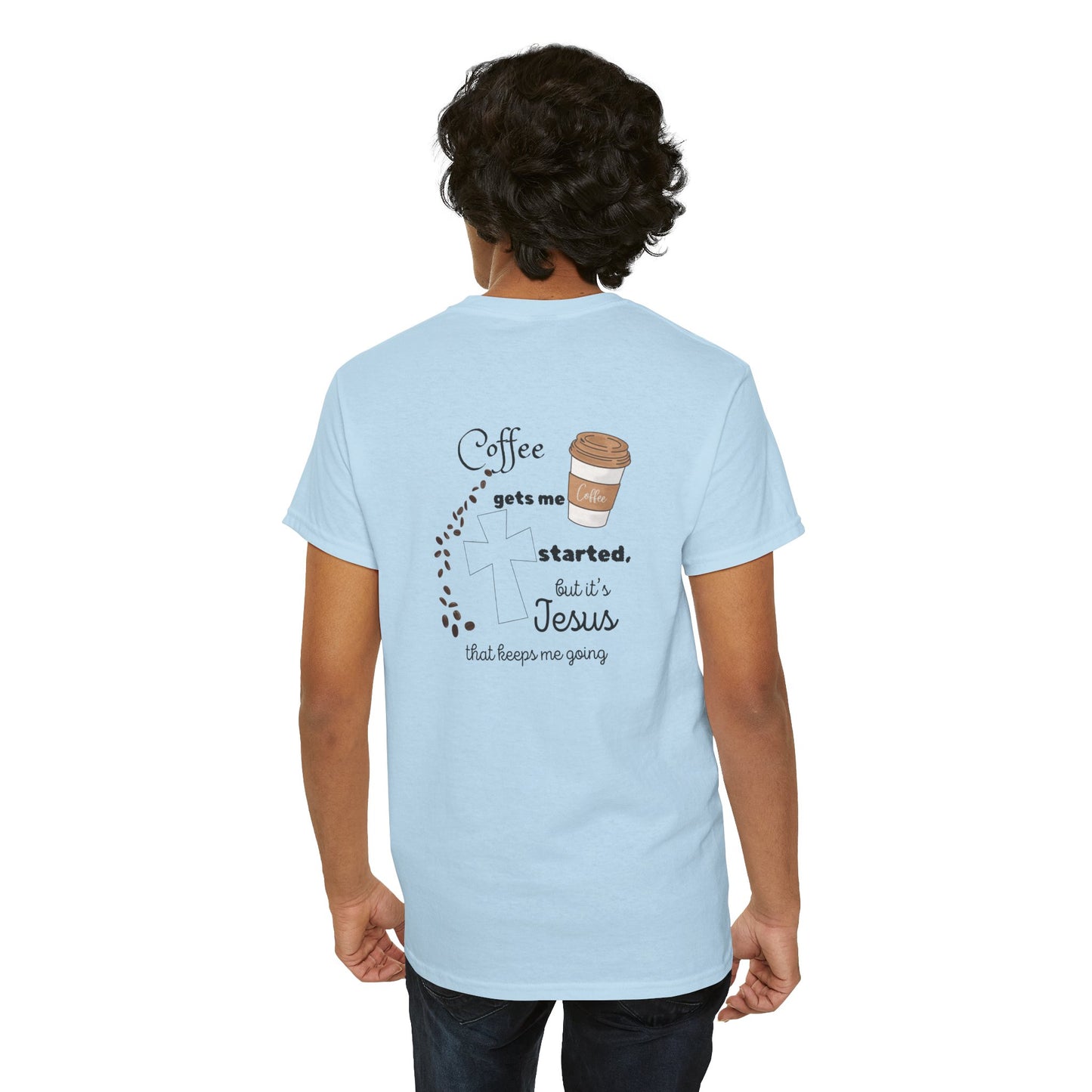 Coffee Time Unisex Heavy Cotton Tee - Faith & Caffeine Inspiration