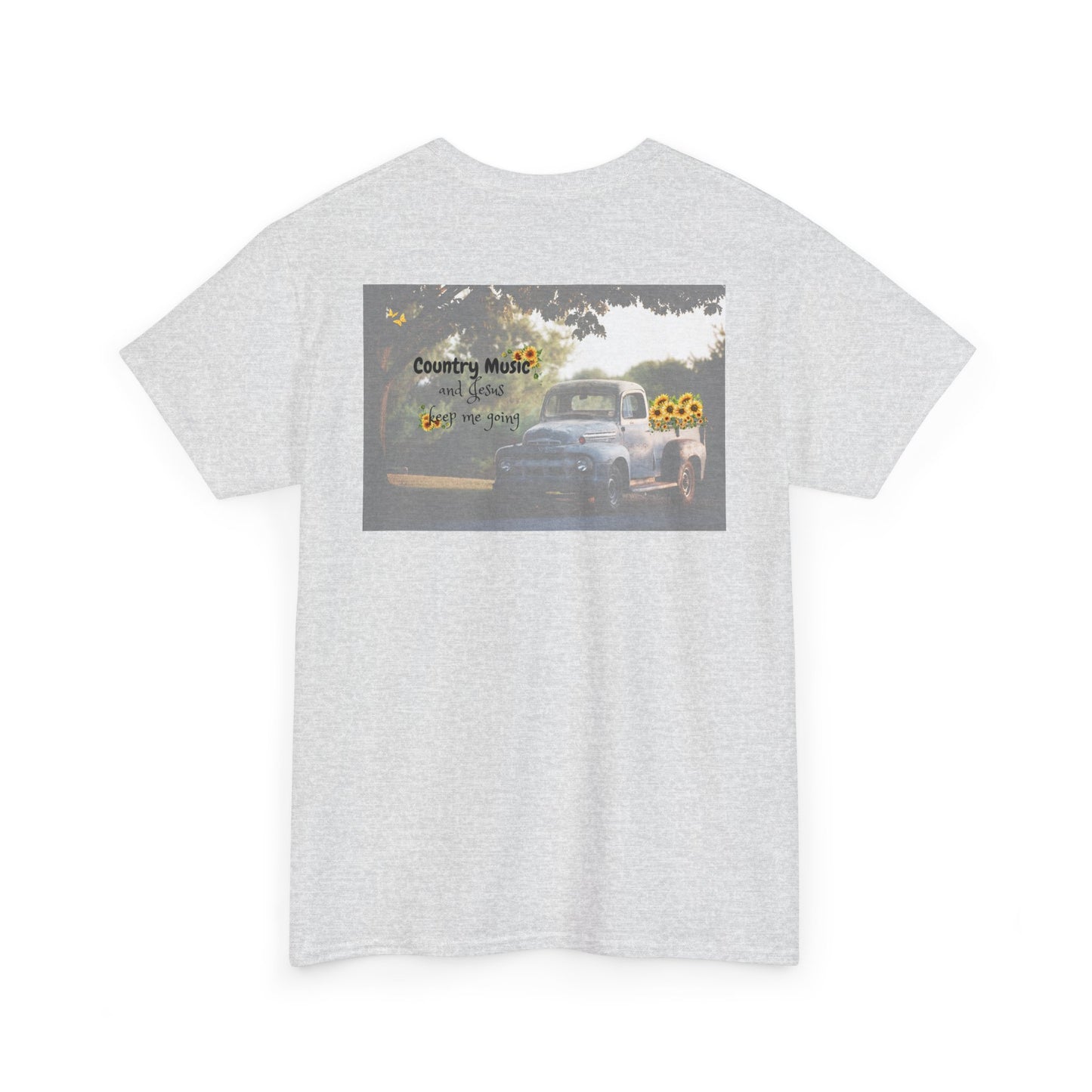Unisex Heavy Cotton Tee with Country Music Design - Perfect for Music Lovers & Casual Outings