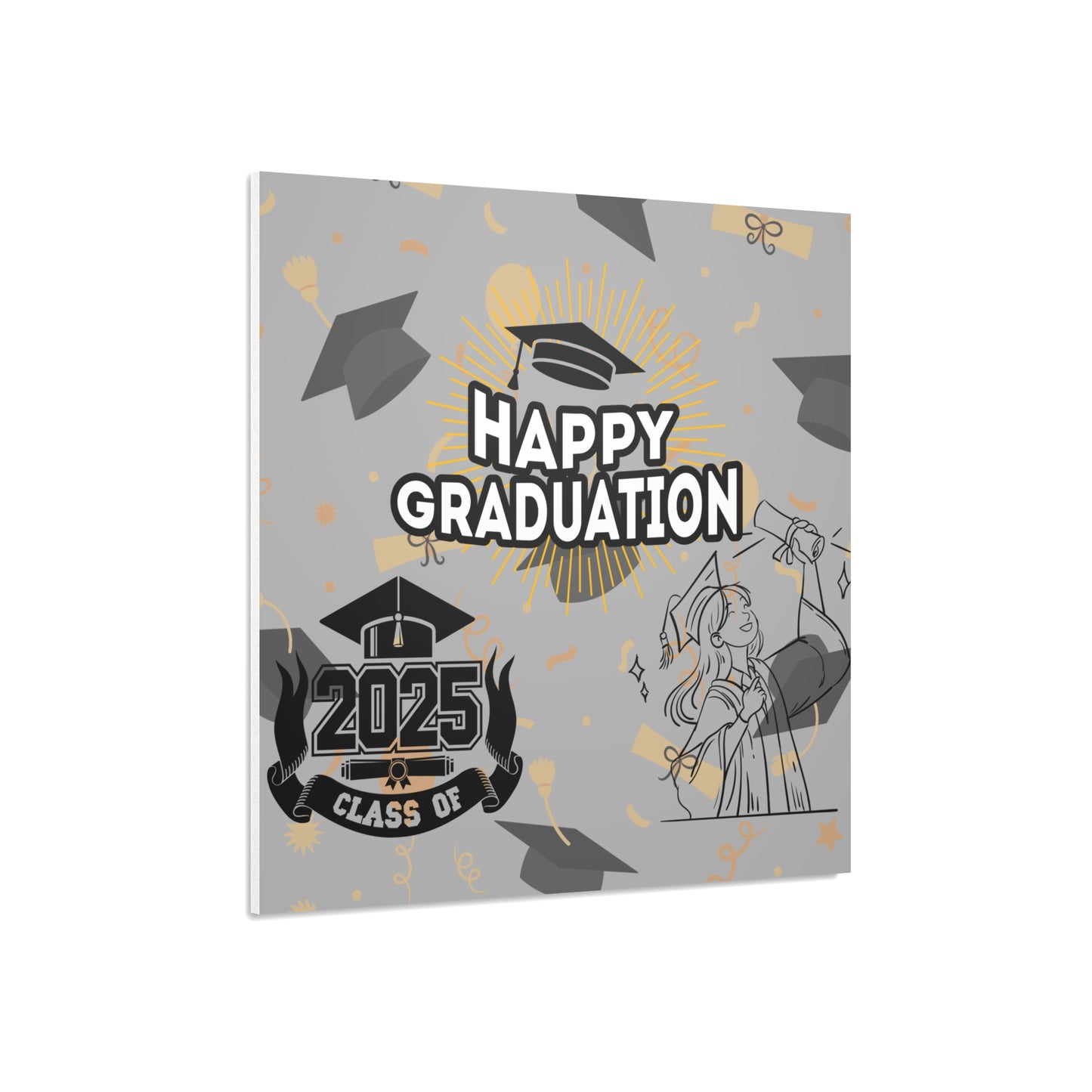 Graduation Foam Board Sign – Happy Graduation 2025 Decoration