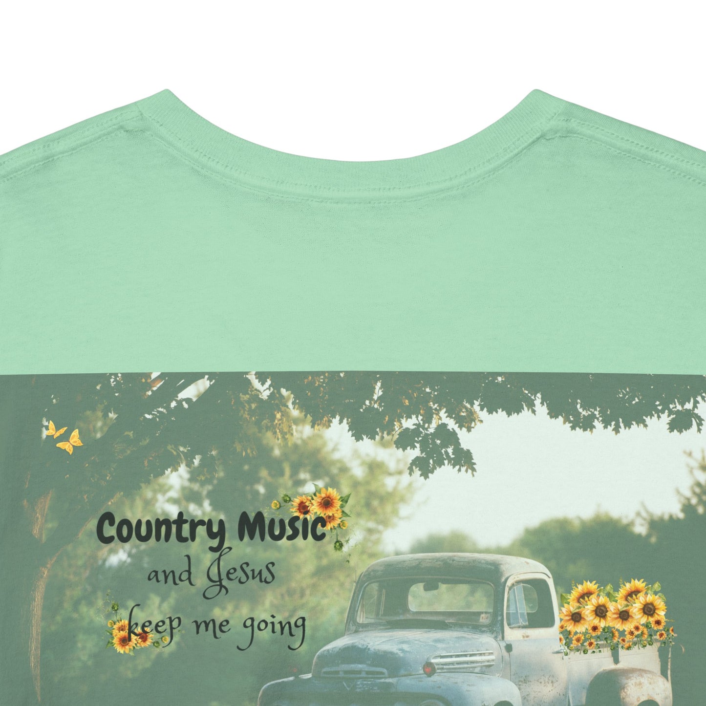 Unisex Heavy Cotton Tee with Country Music Design - Perfect for Music Lovers & Casual Outings