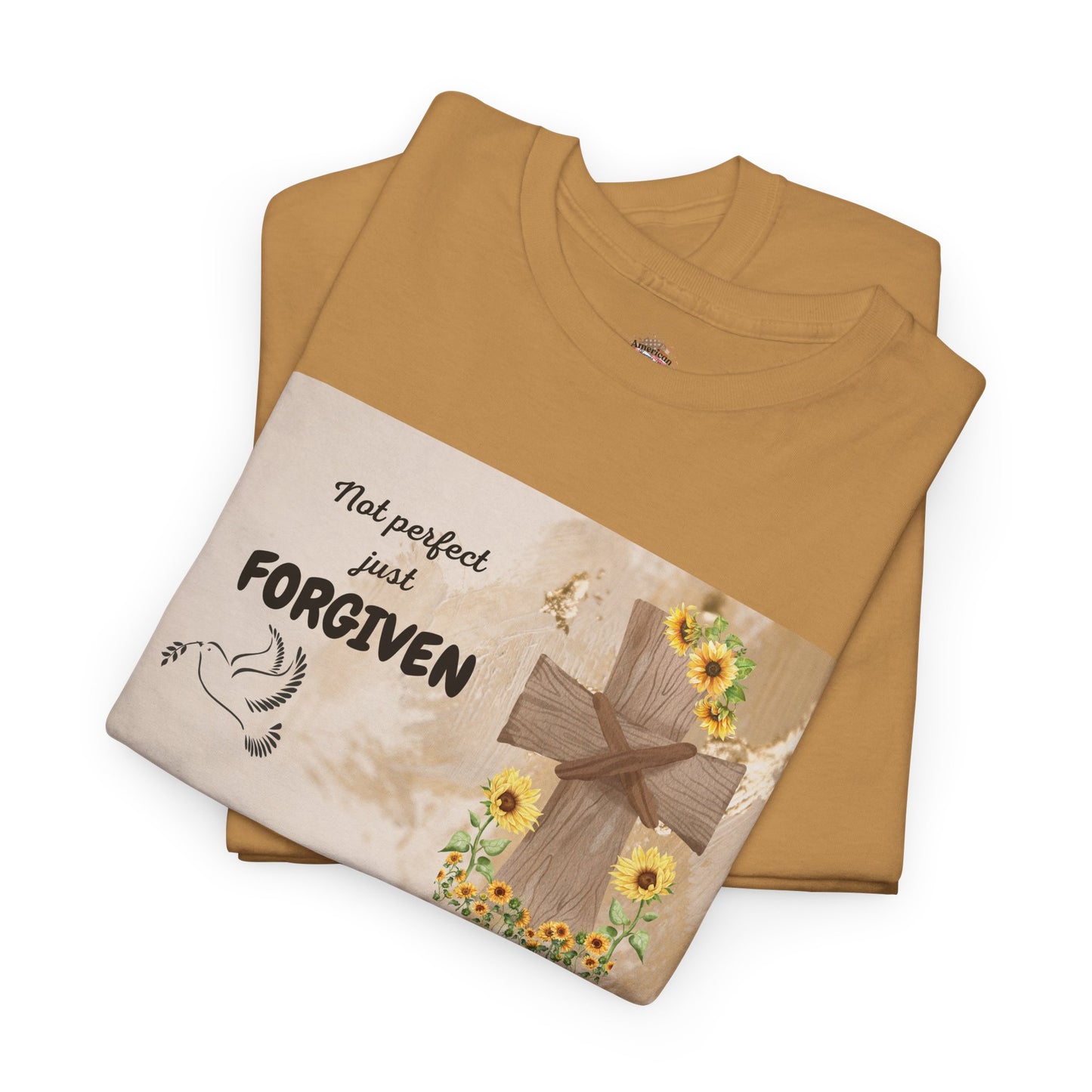 Forgiven Inspirational Tee, Unisex Cotton Shirt, Motivational Gift, Faith-Based Apparel, Summer Casual Wear, Spiritual Reminder