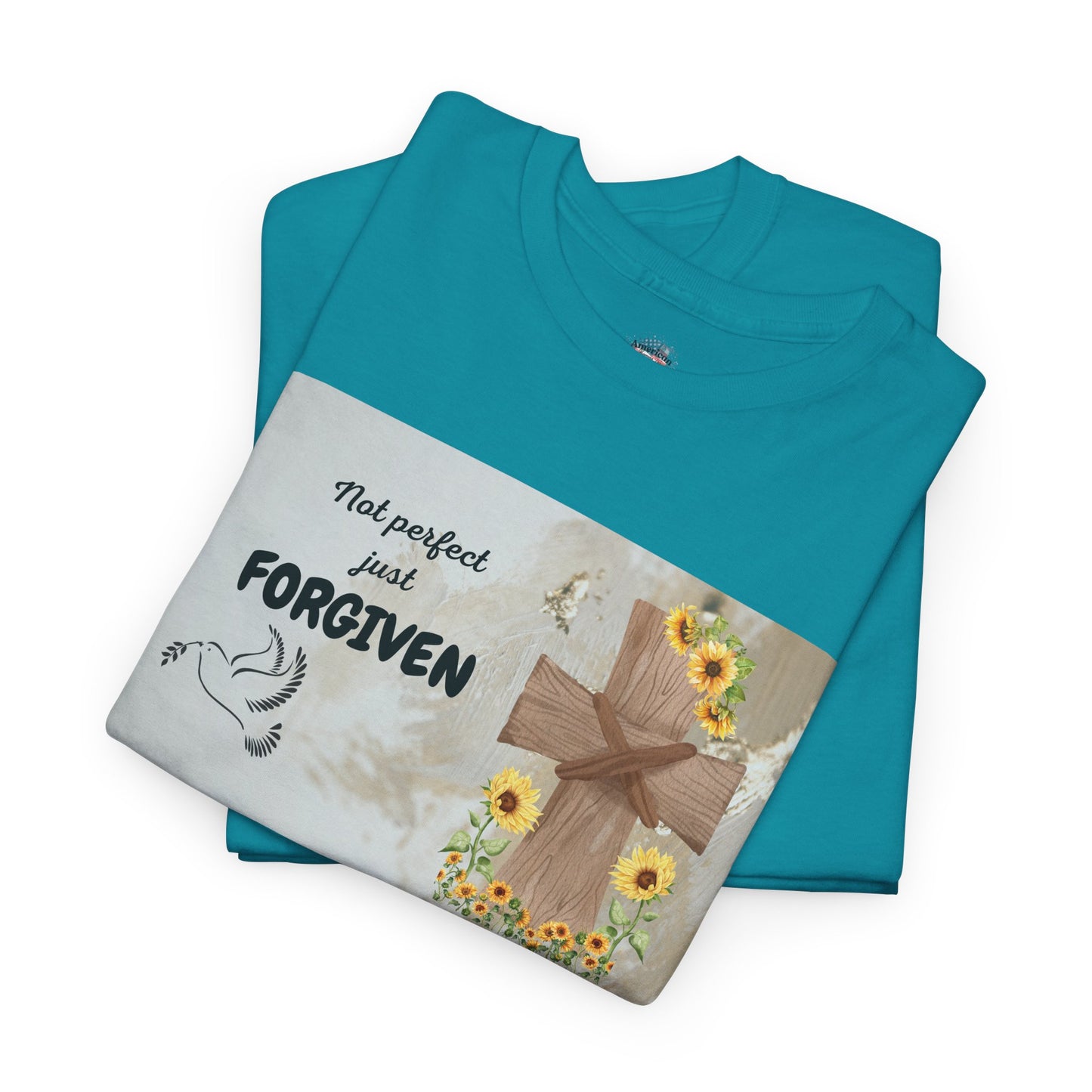 Forgiven Inspirational Tee, Unisex Cotton Shirt, Motivational Gift, Faith-Based Apparel, Summer Casual Wear, Spiritual Reminder