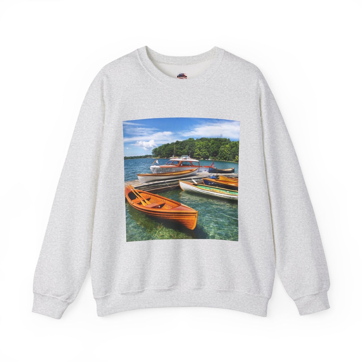 Scenic Boats Unisex Heavy Blend™ Crewneck Sweatshirt - Perfect for Nautical Enthusiasts