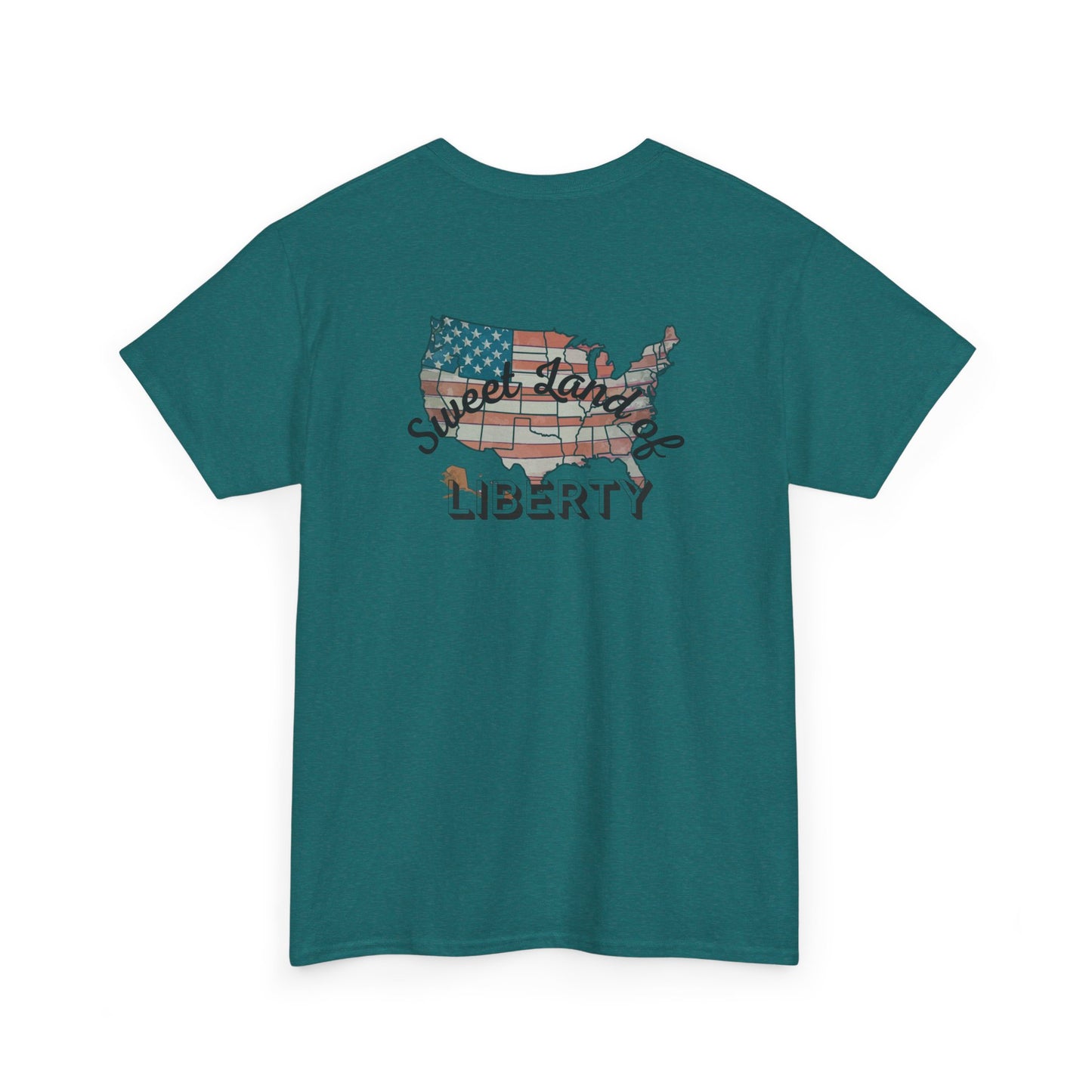 Patriotic Unisex Heavy Cotton Tee - Proud to be an American
