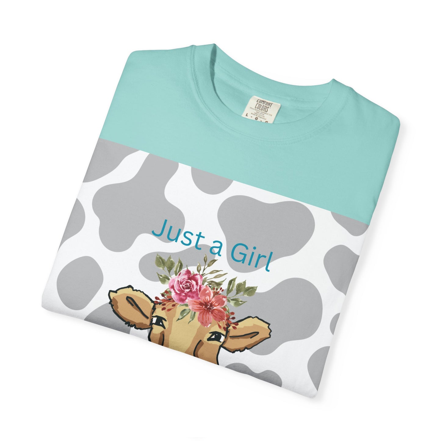 Just a Girl Who Loves Cows T-shirt - Fun and Whimsical Cotton Tee for Animal Lovers