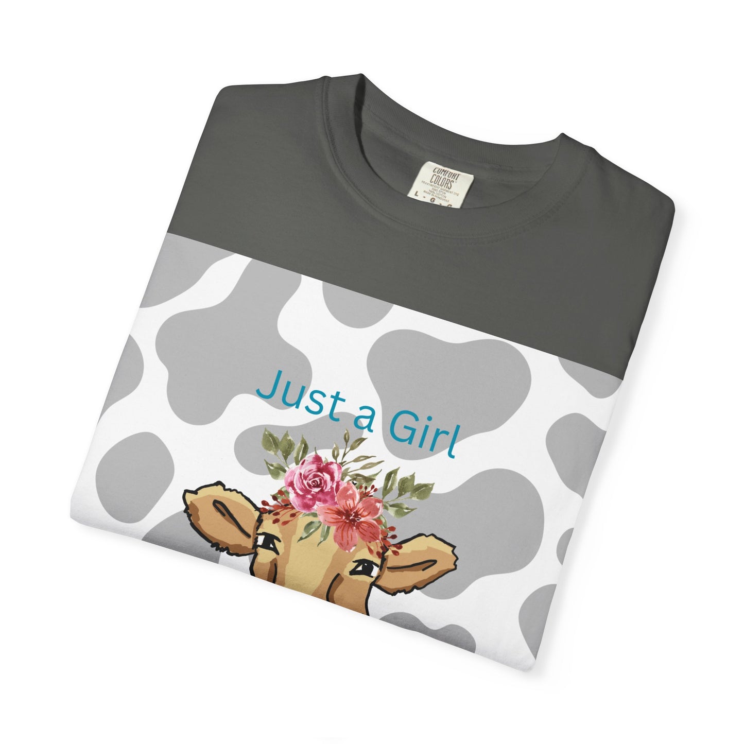 Just a Girl Who Loves Cows T-shirt - Fun and Whimsical Cotton Tee for Animal Lovers