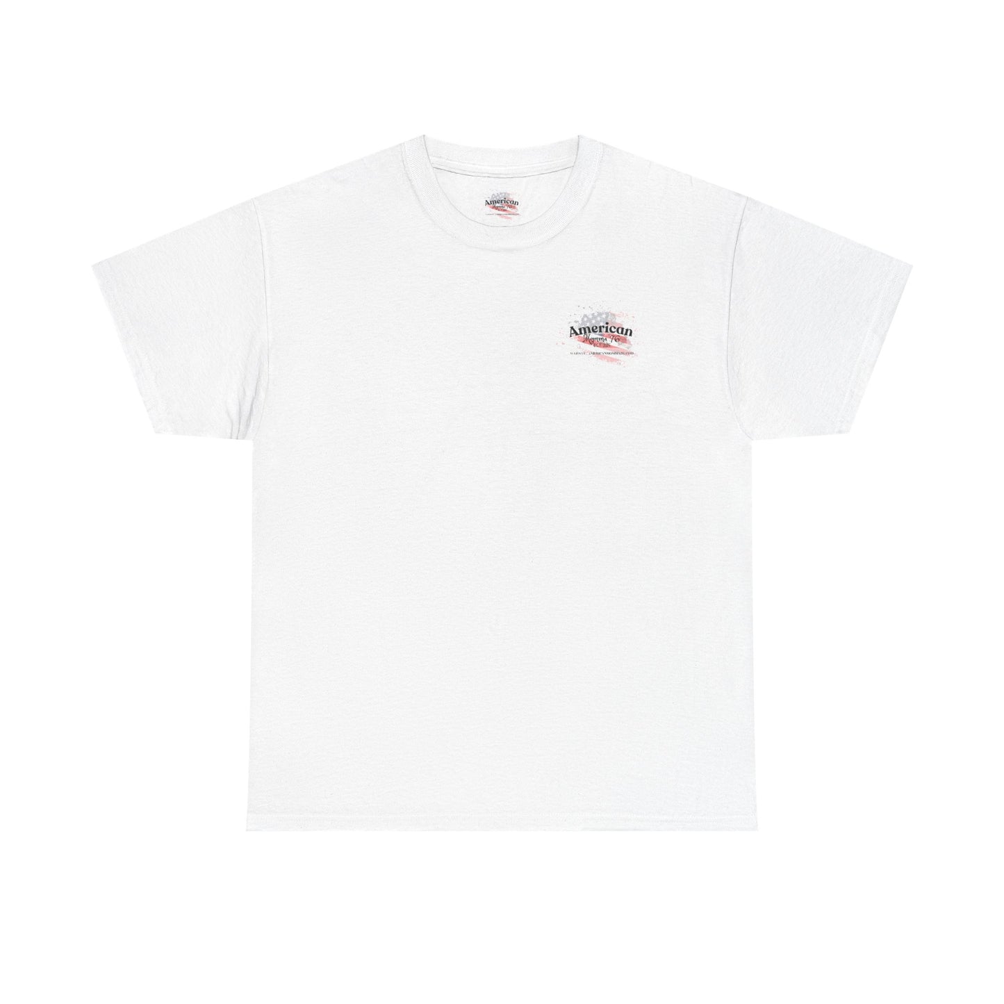 American Flag Unisex Heavy Cotton Tee – Vintage Style Graphic T-Shirt