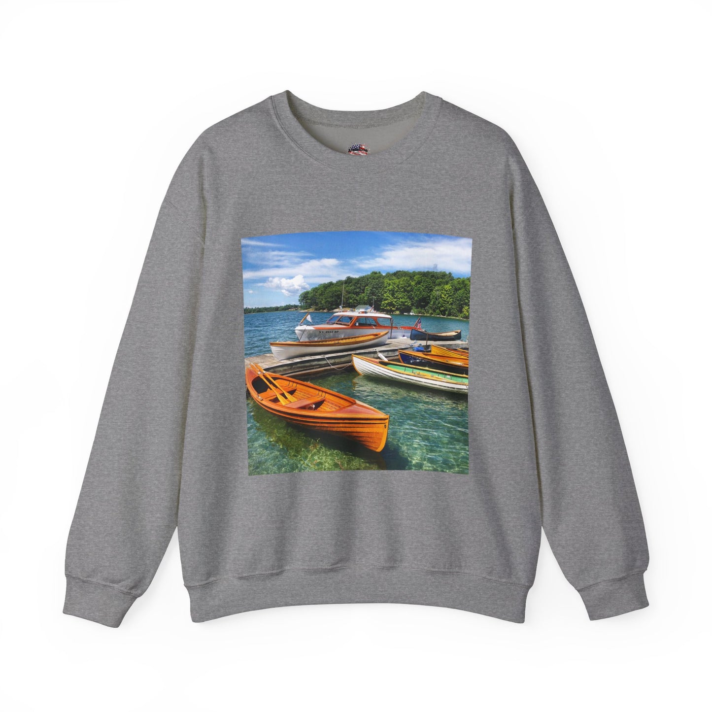 Scenic Boats Unisex Heavy Blend™ Crewneck Sweatshirt - Perfect for Nautical Enthusiasts