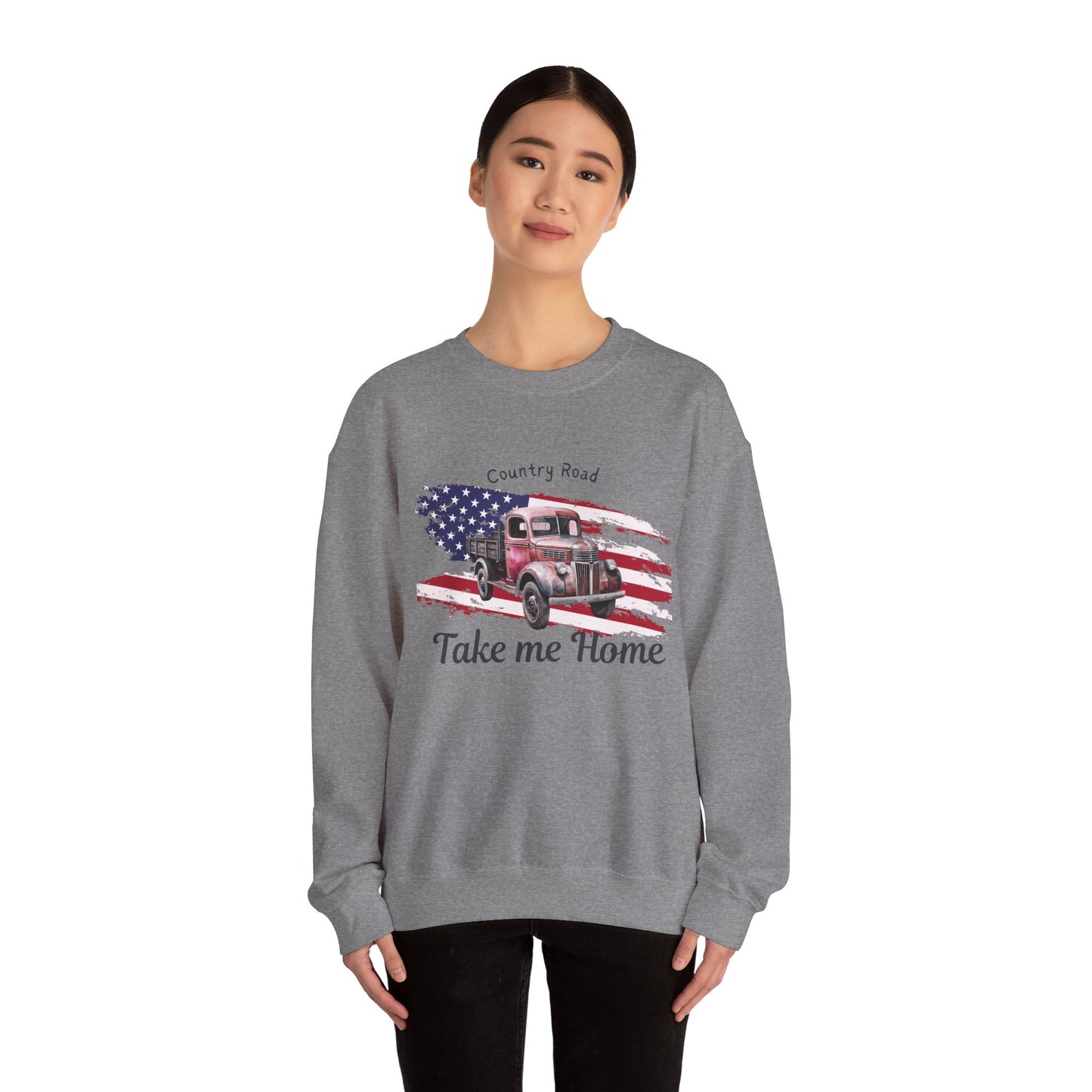 Country Road Vintage Truck Sweatshirt