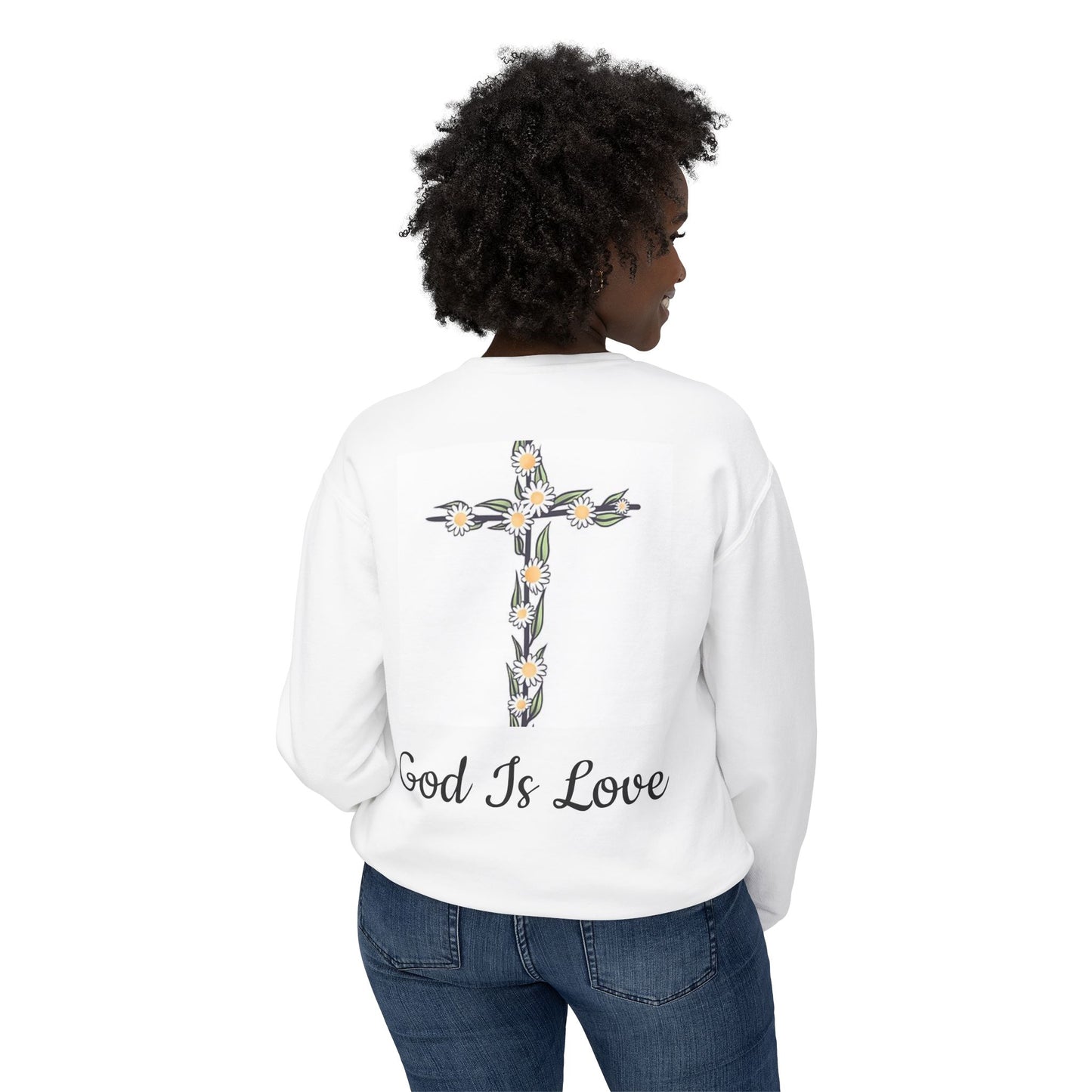 Faith, Hope, Love Unisex Lightweight Crewneck Sweatshirt