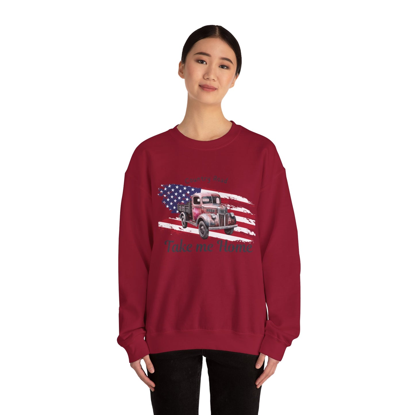 Country Road Vintage Truck Sweatshirt