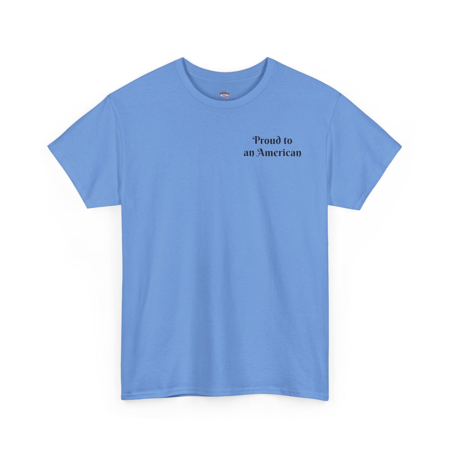 Patriotic Unisex Heavy Cotton Tee - Proud to be an American
