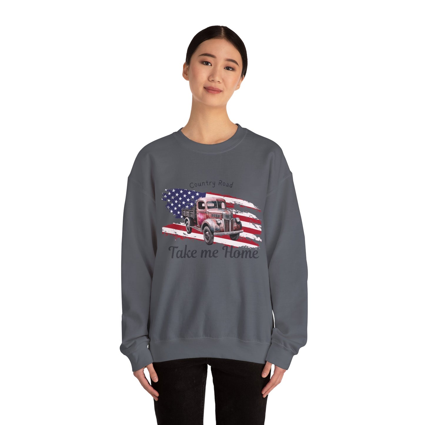 Country Road Vintage Truck Sweatshirt