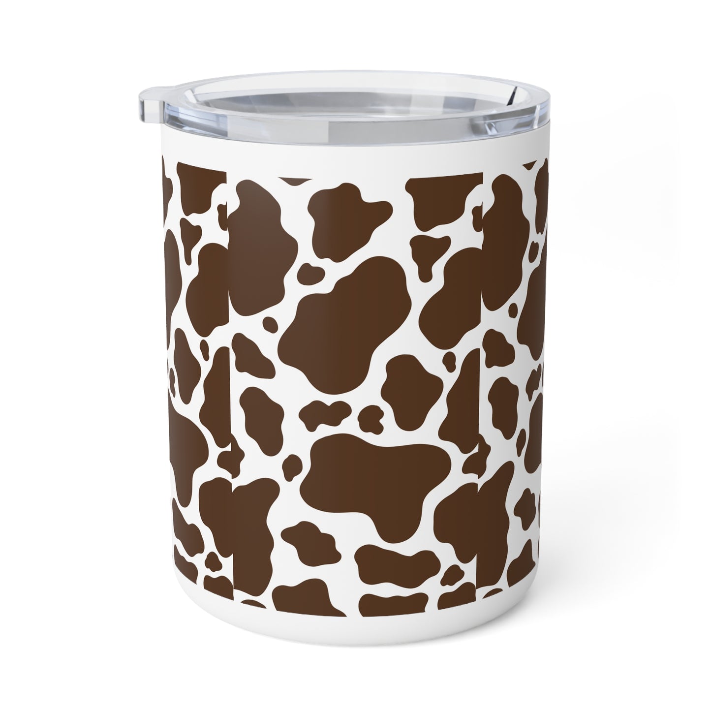 Cute Cow Print Insulated Coffee Mug | 10oz Travel Mug for Animal Lovers