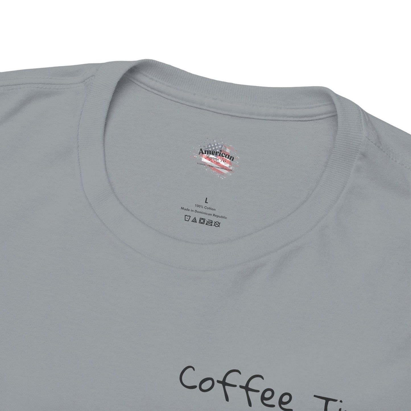 Coffee Time Unisex Heavy Cotton Tee - Faith & Caffeine Inspiration