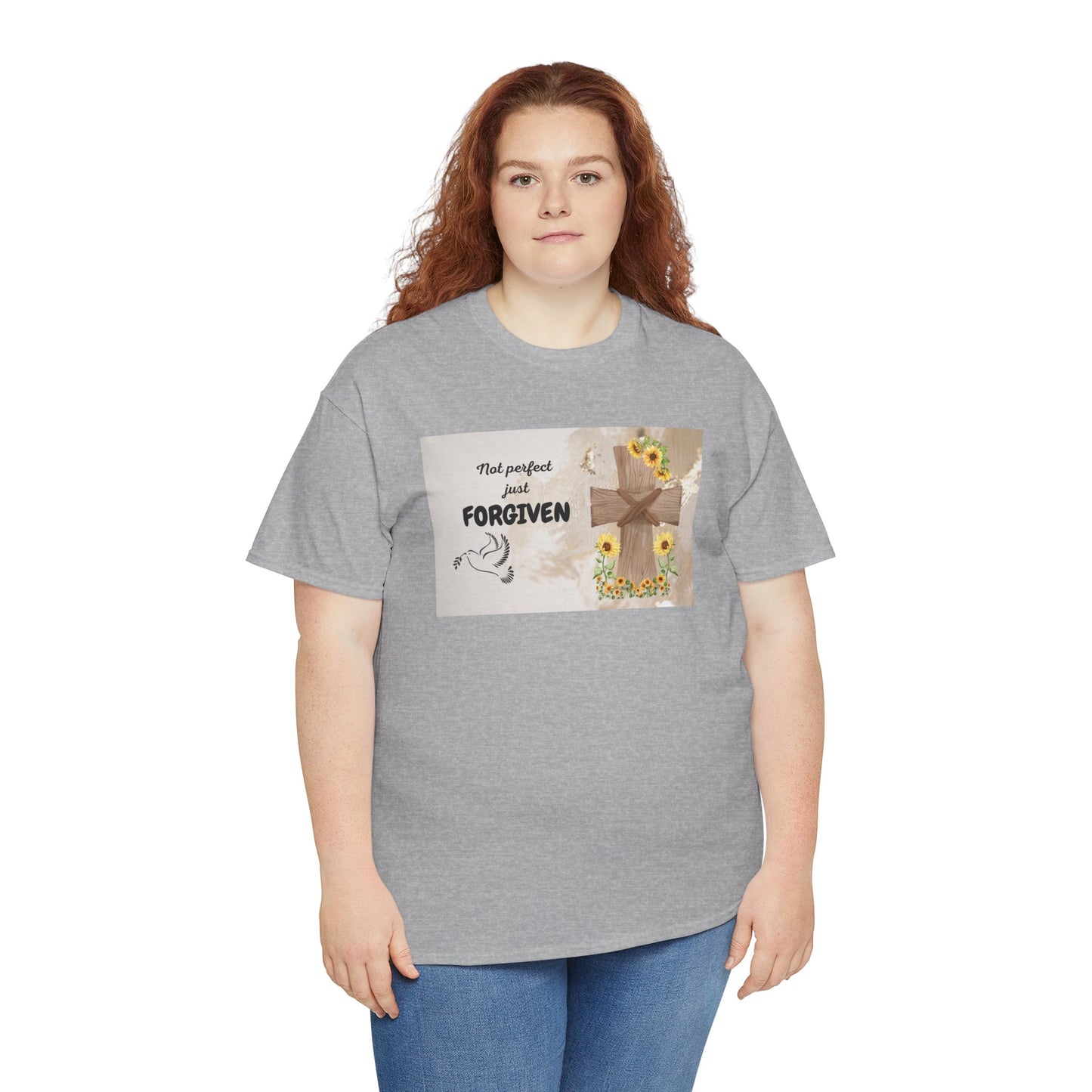 Forgiven Inspirational Tee, Unisex Cotton Shirt, Motivational Gift, Faith-Based Apparel, Summer Casual Wear, Spiritual Reminder
