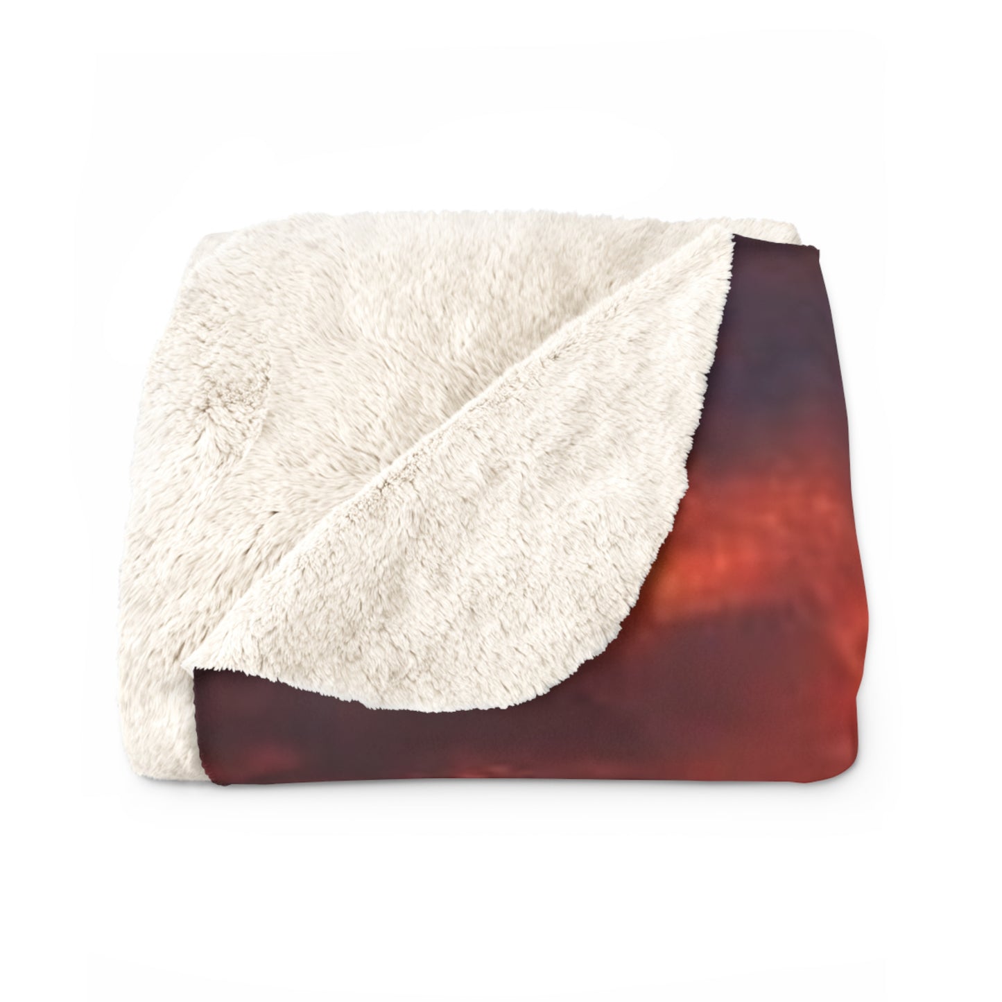Dolphin Sunset Sherpa Fleece Blanket - Cozy Outdoor Blanket for Beach Lovers