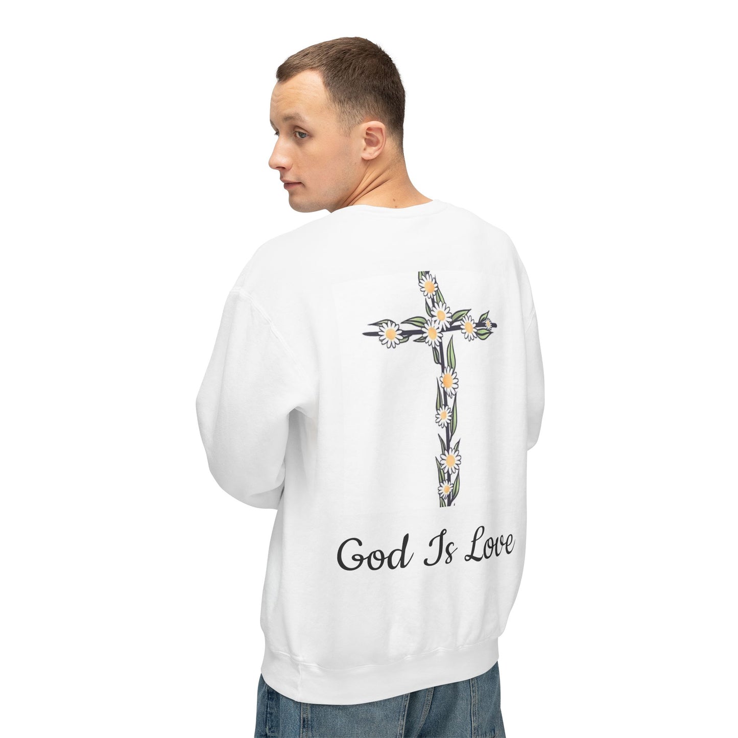 Faith, Hope, Love Unisex Lightweight Crewneck Sweatshirt