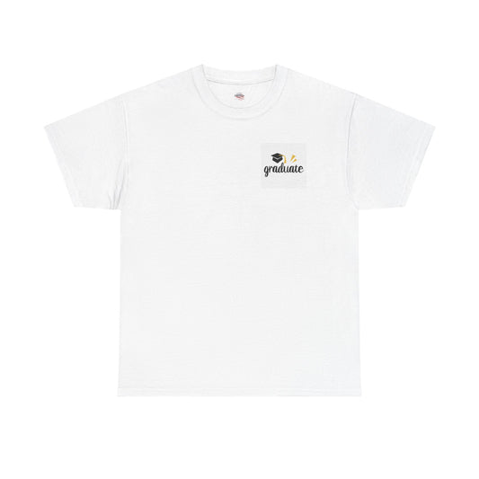 2025 Graduate Heavy Cotton Tee - Happy Graduation Design