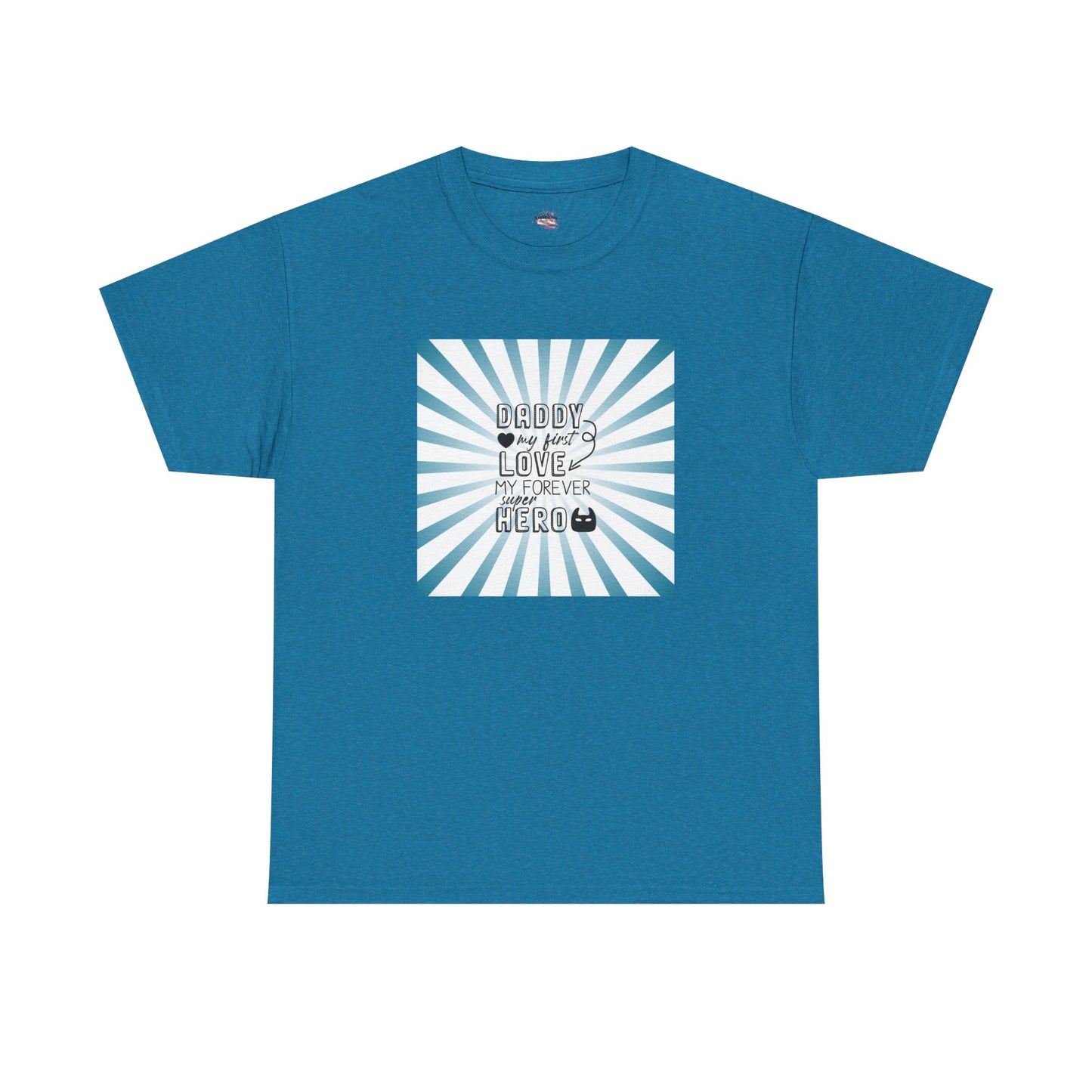 Daddy My Hero Unisex Heavy Cotton Tee - Perfect Gift for Father's Day