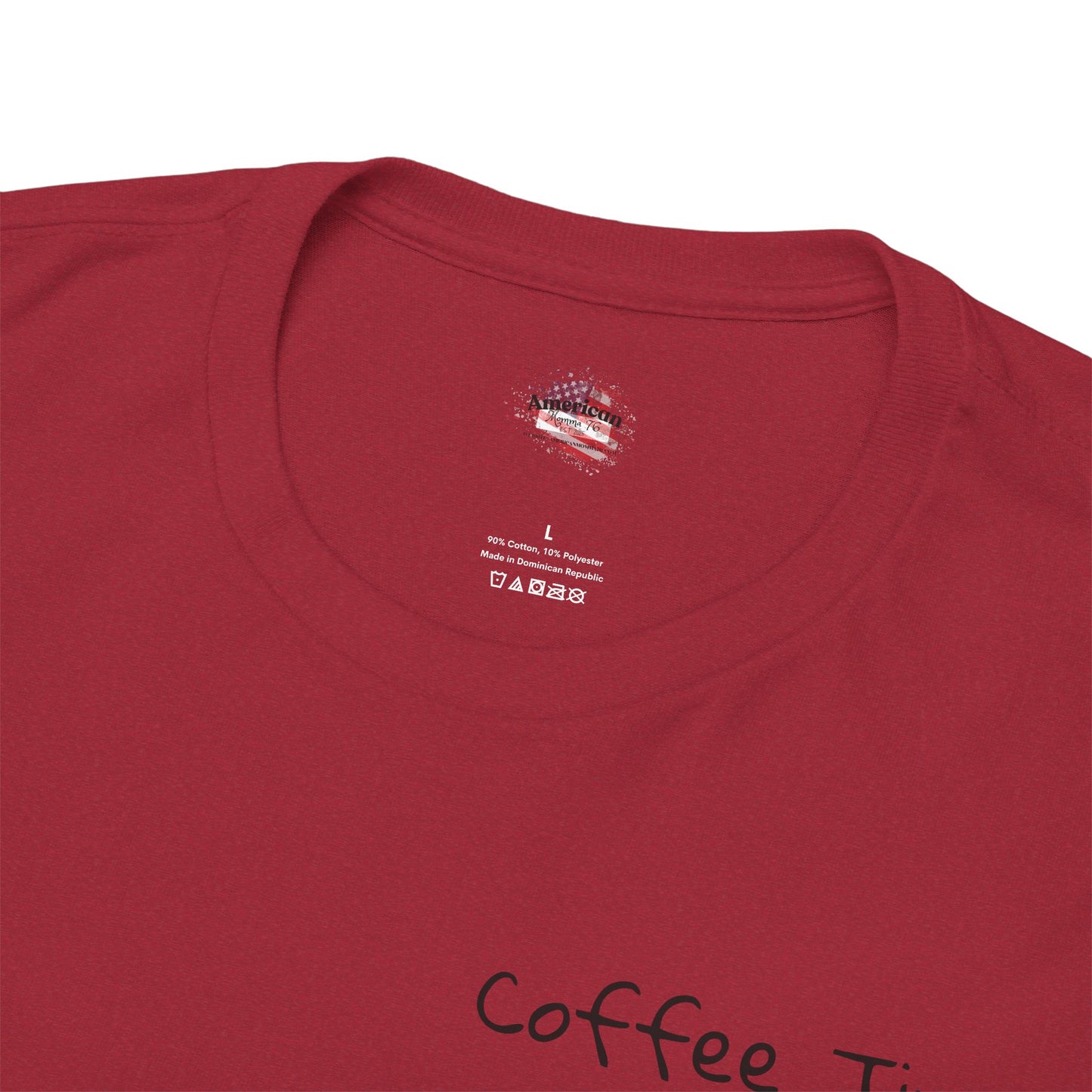 Coffee Time Unisex Heavy Cotton Tee - Faith & Caffeine Inspiration