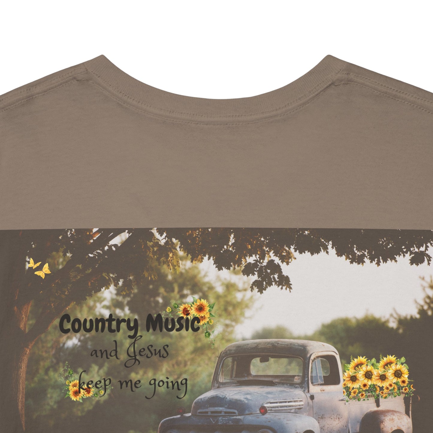 Unisex Heavy Cotton Tee with Country Music Design - Perfect for Music Lovers & Casual Outings