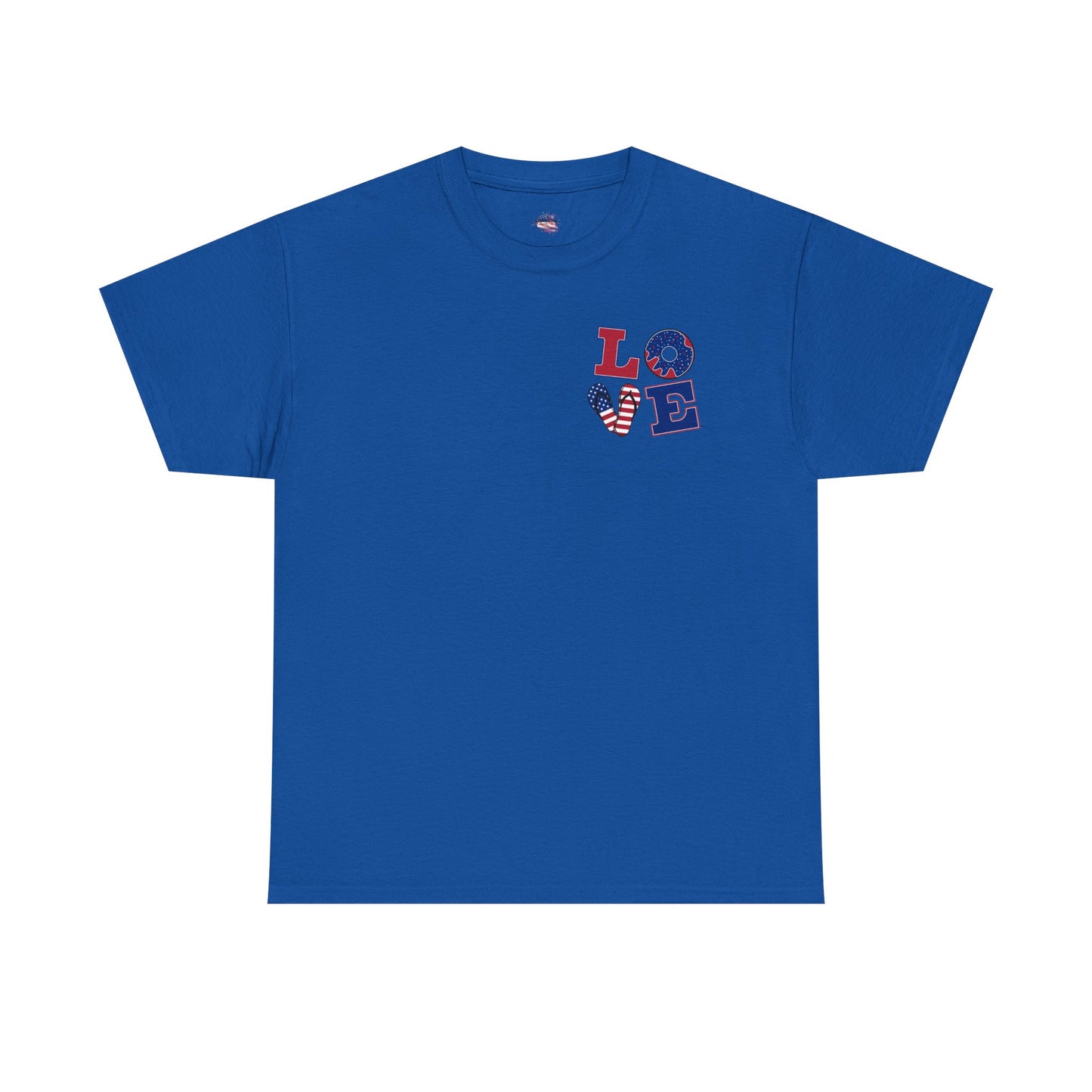 Patriotic Love Unisex Heavy Cotton Tee - God Bless the USA Design