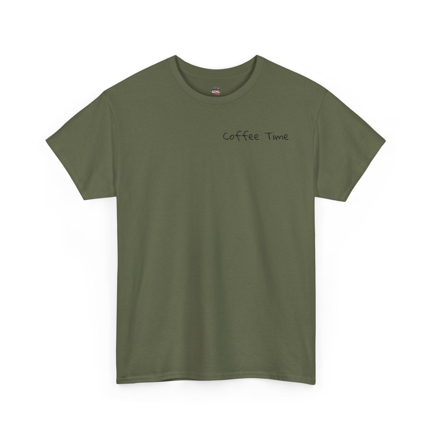 Coffee Time Unisex Heavy Cotton Tee - Faith & Caffeine Inspiration