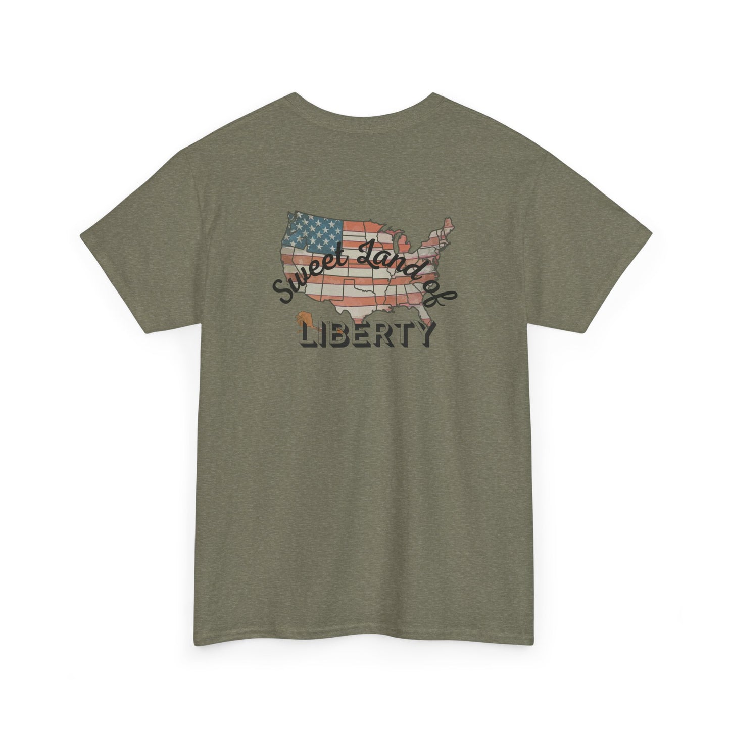 Patriotic Unisex Heavy Cotton Tee - Proud to be an American