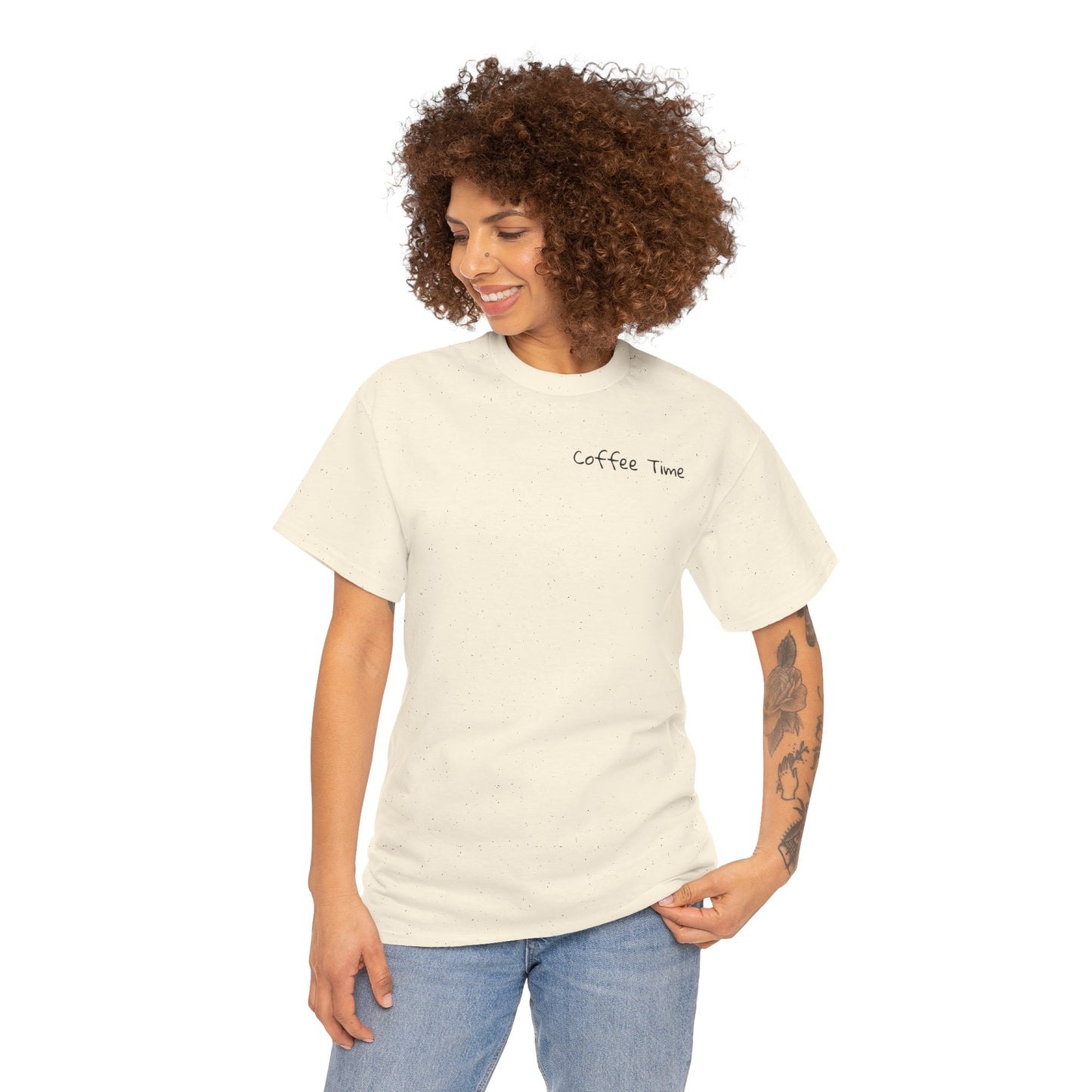 Coffee Time Unisex Heavy Cotton Tee - Faith & Caffeine Inspiration