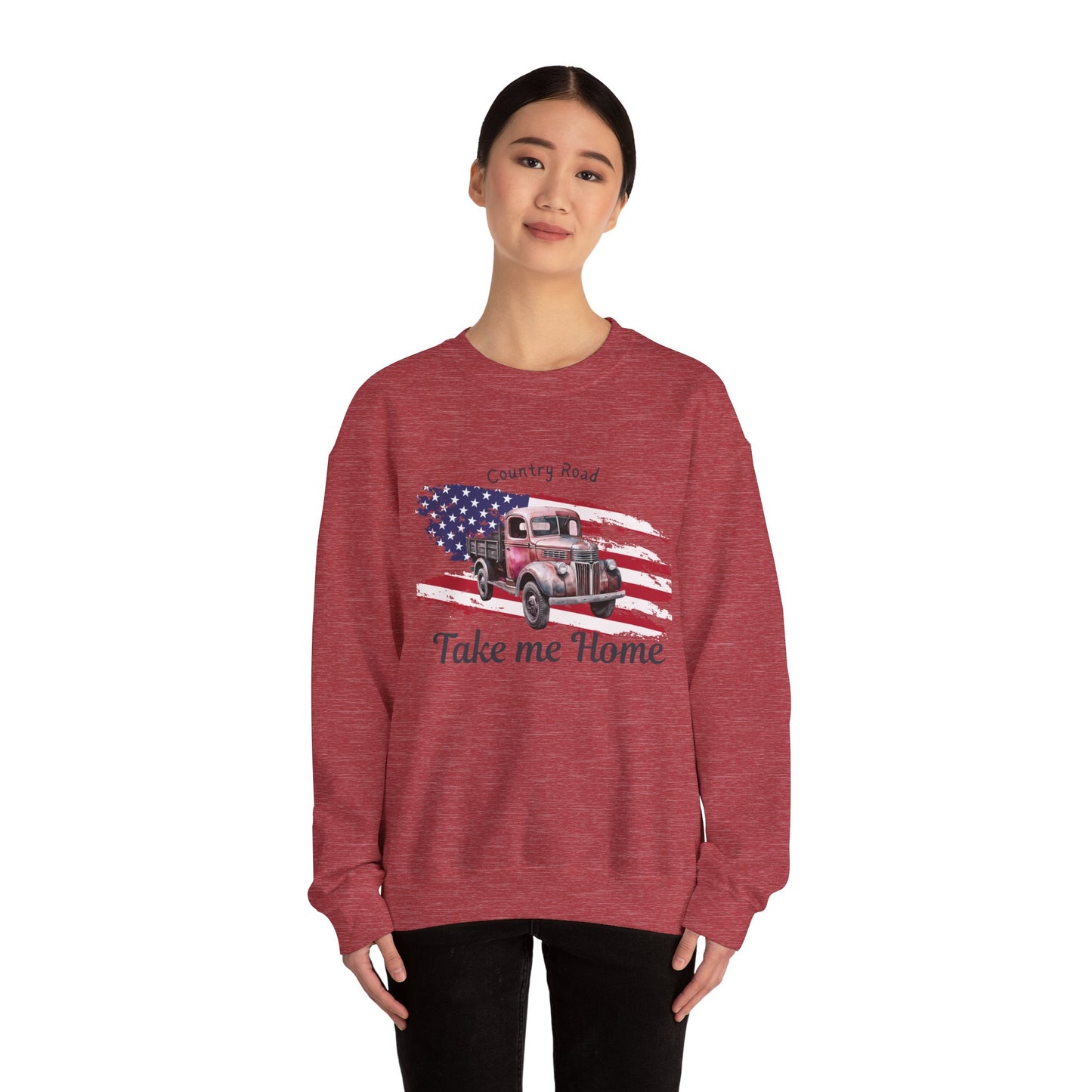 Country Road Vintage Truck Sweatshirt