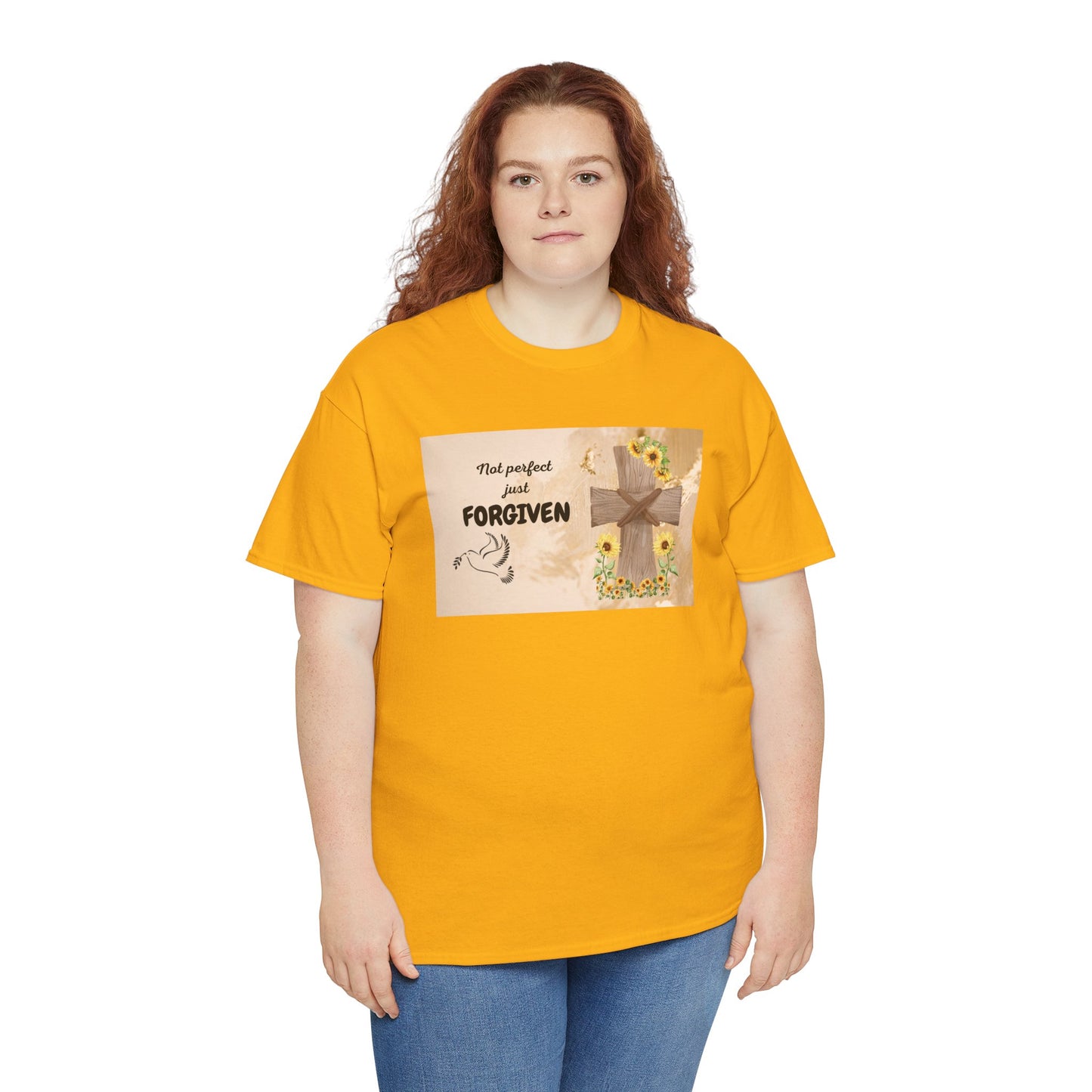 Forgiven Inspirational Tee, Unisex Cotton Shirt, Motivational Gift, Faith-Based Apparel, Summer Casual Wear, Spiritual Reminder