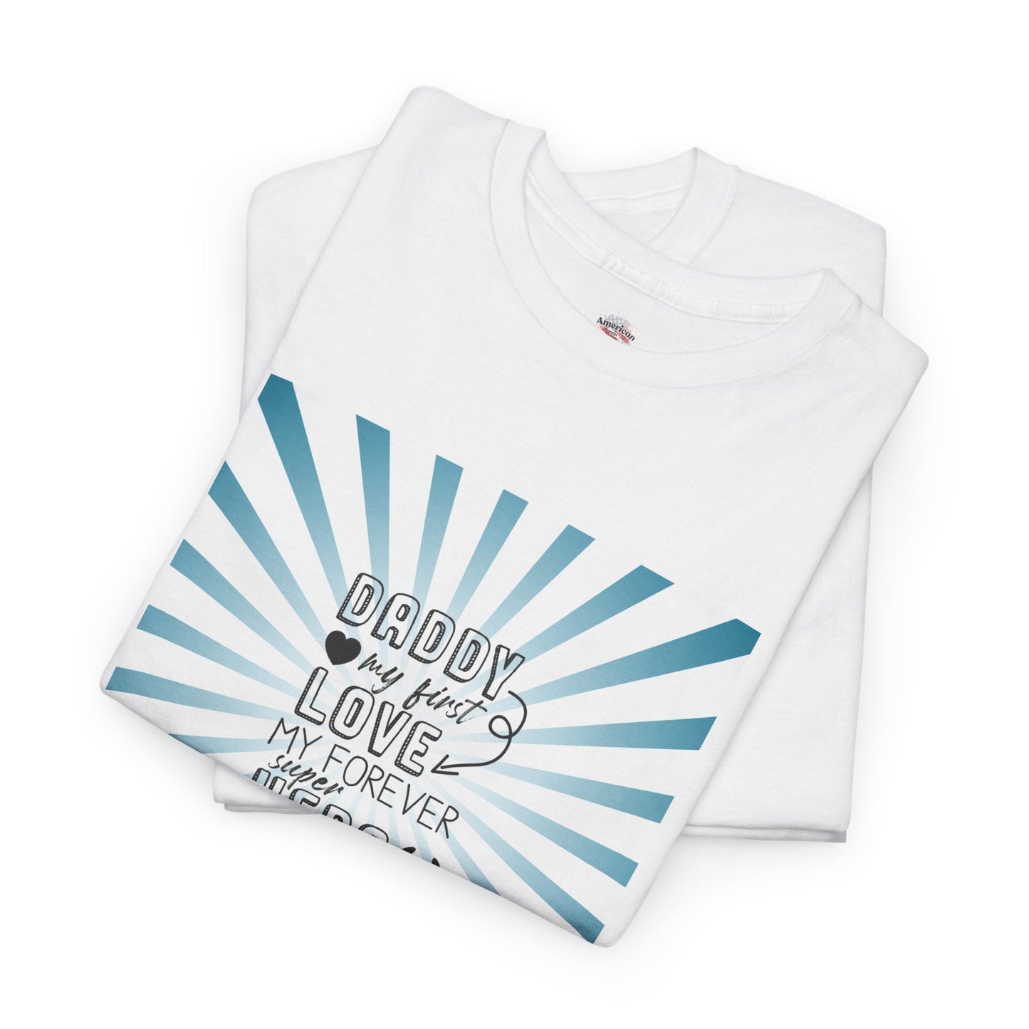Daddy My Hero Unisex Heavy Cotton Tee - Perfect Gift for Father's Day