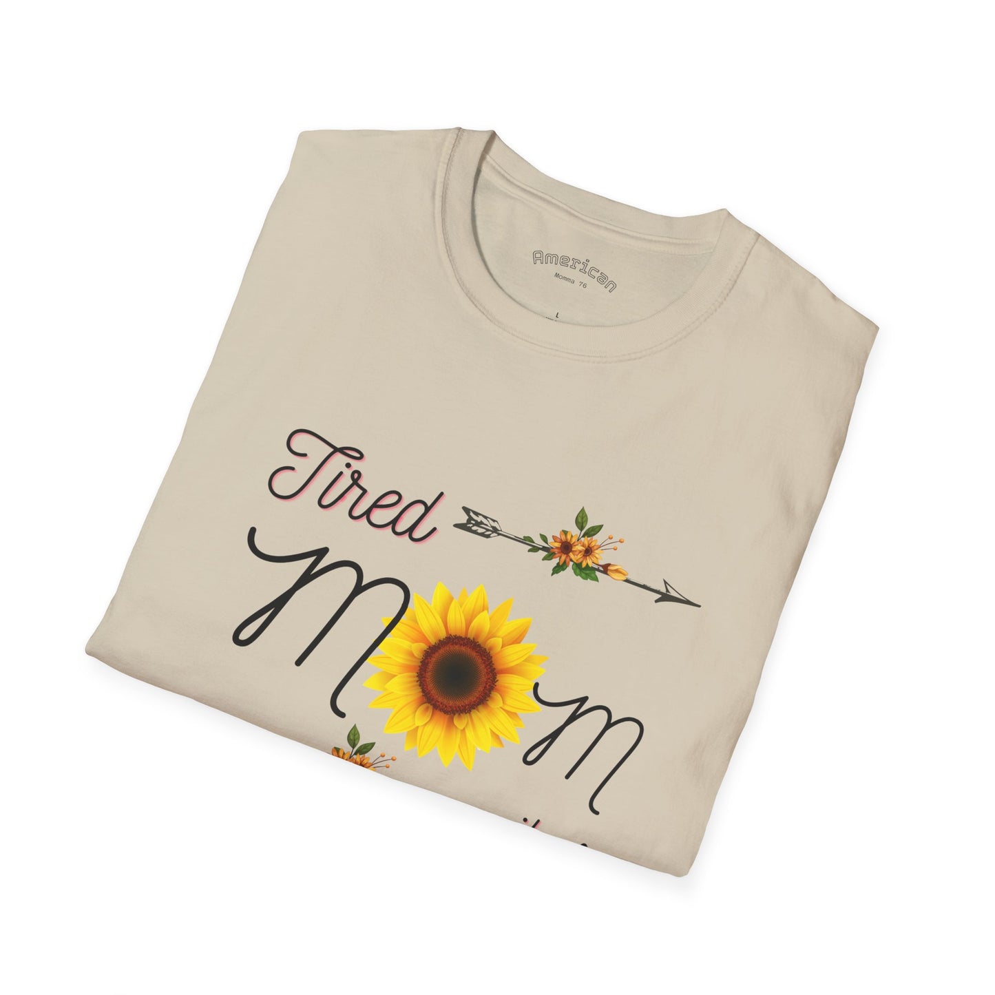 Tired Mom Vibes Unisex Softstyle T-Shirt
