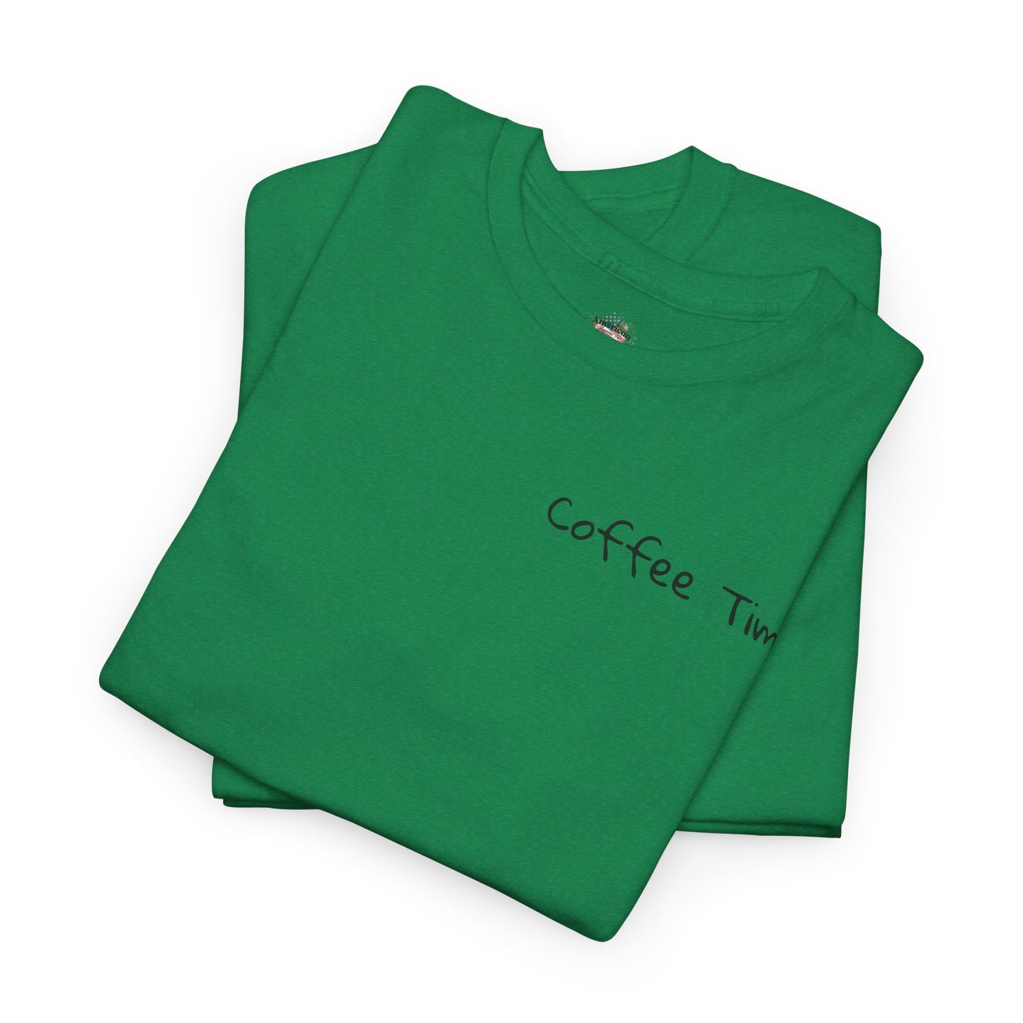 Coffee Time Unisex Heavy Cotton Tee - Faith & Caffeine Inspiration