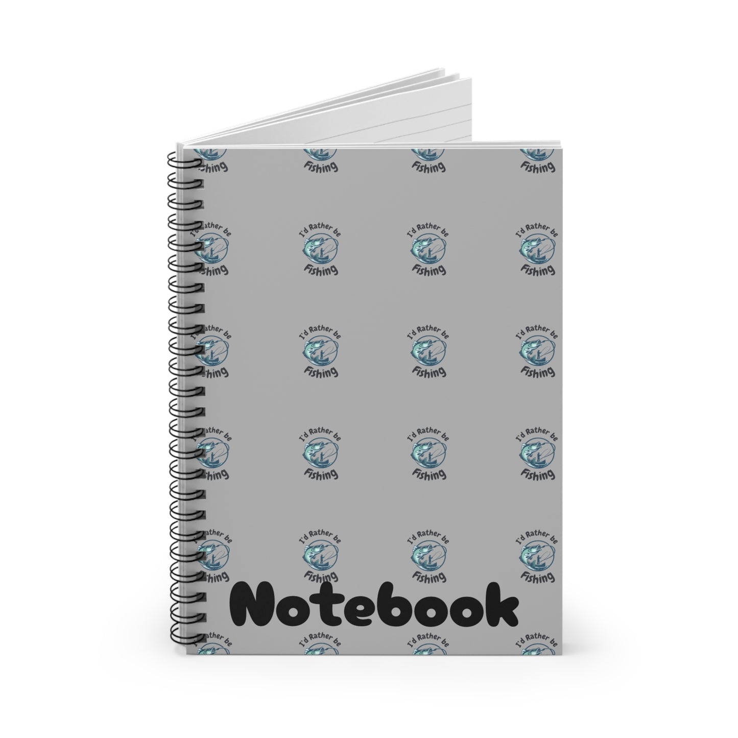 Fishing Themed Spiral Notebook - Perfect for Anglers and Outdoor Enthusiasts