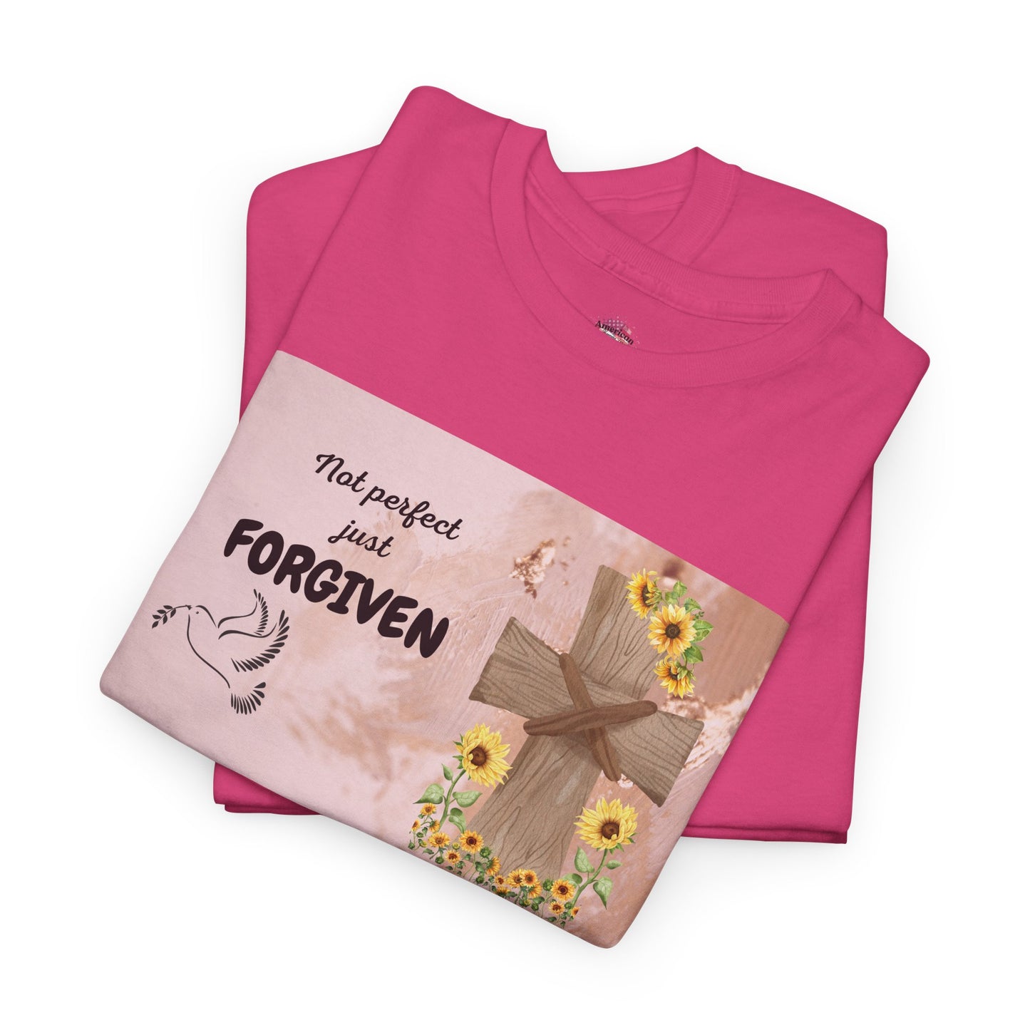 Forgiven Inspirational Tee, Unisex Cotton Shirt, Motivational Gift, Faith-Based Apparel, Summer Casual Wear, Spiritual Reminder