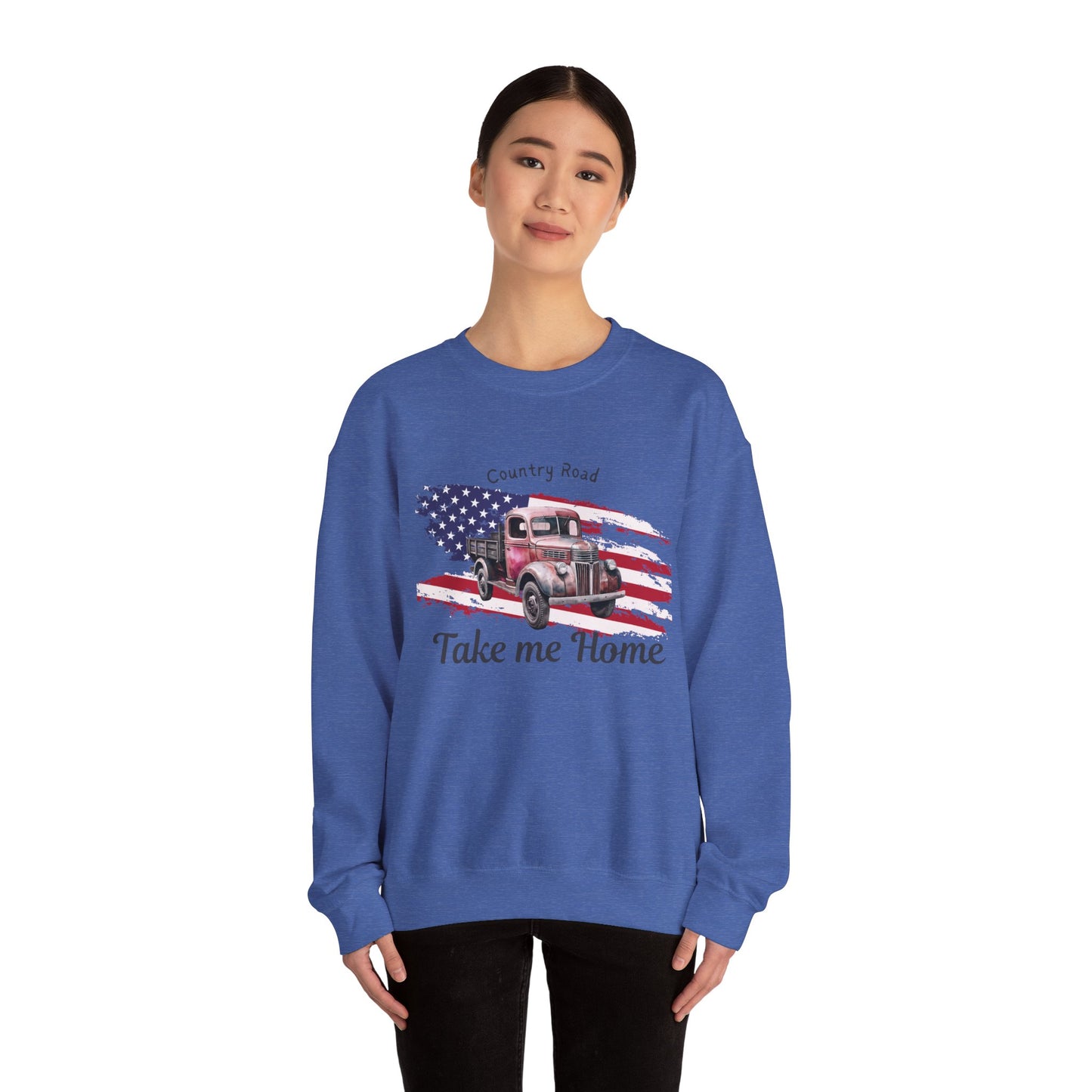 Country Road Vintage Truck Sweatshirt