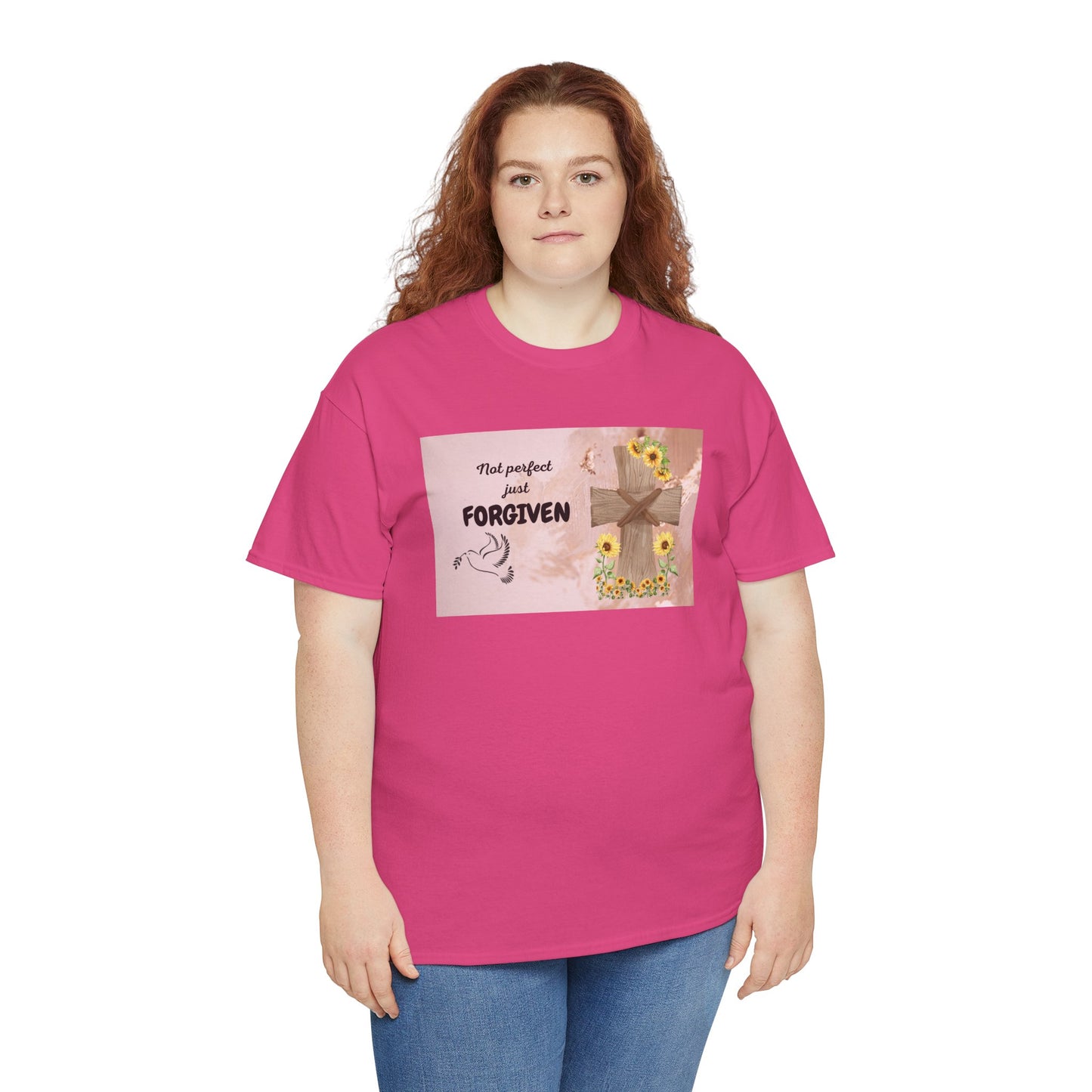 Forgiven Inspirational Tee, Unisex Cotton Shirt, Motivational Gift, Faith-Based Apparel, Summer Casual Wear, Spiritual Reminder