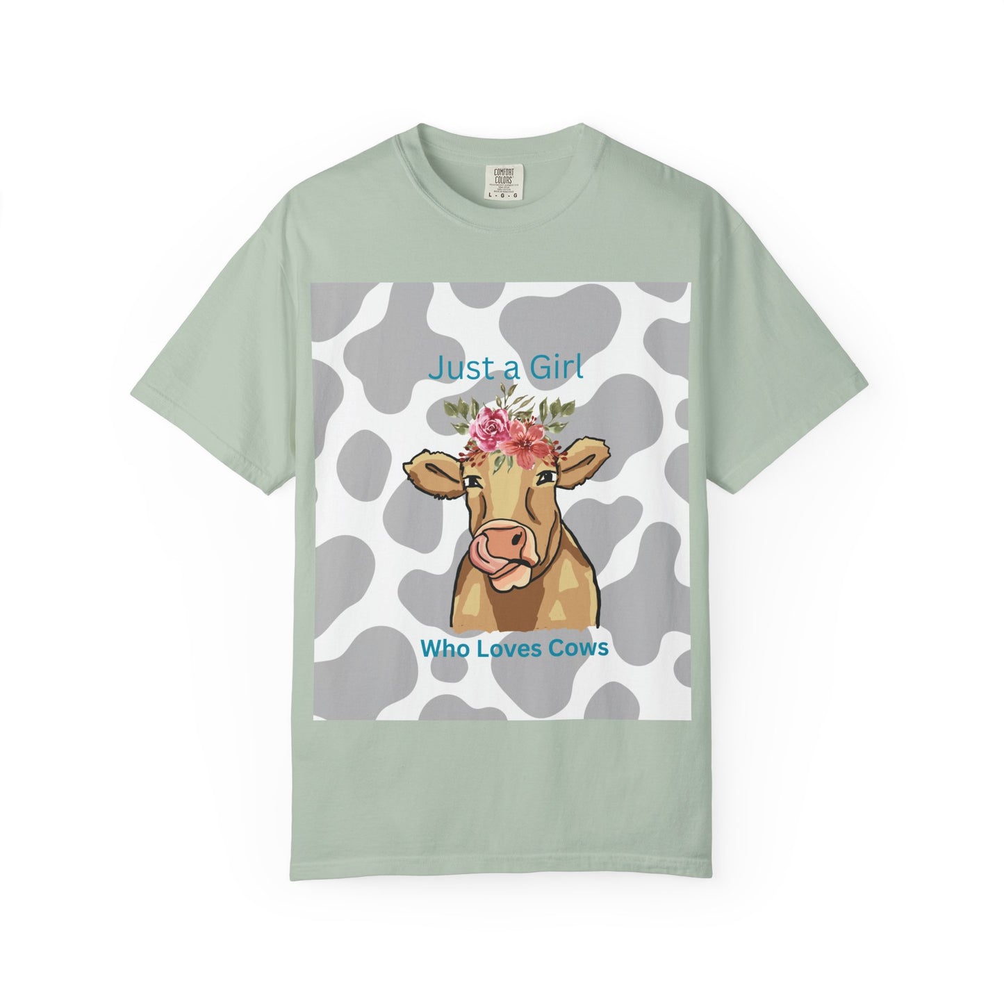 Just a Girl Who Loves Cows T-shirt - Fun and Whimsical Cotton Tee for Animal Lovers