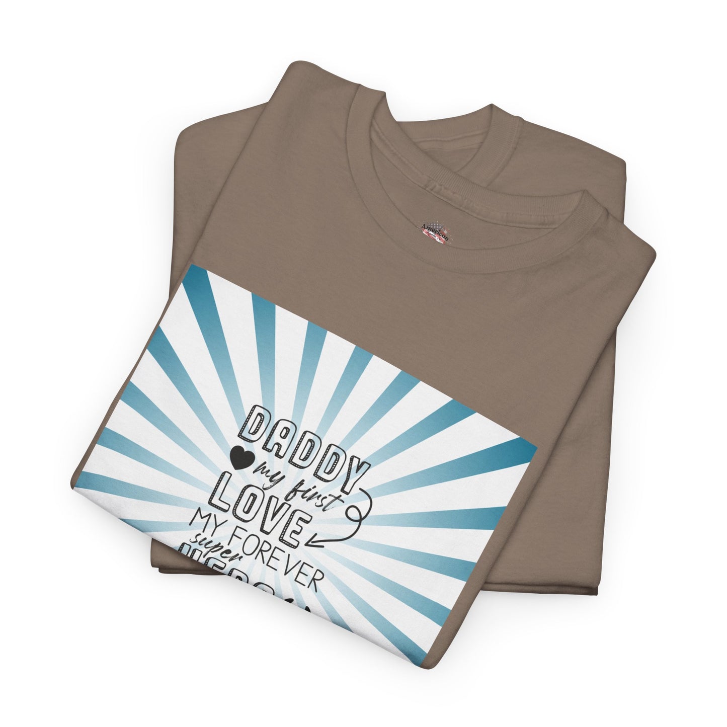 Daddy My Hero Unisex Heavy Cotton Tee - Perfect Gift for Father's Day