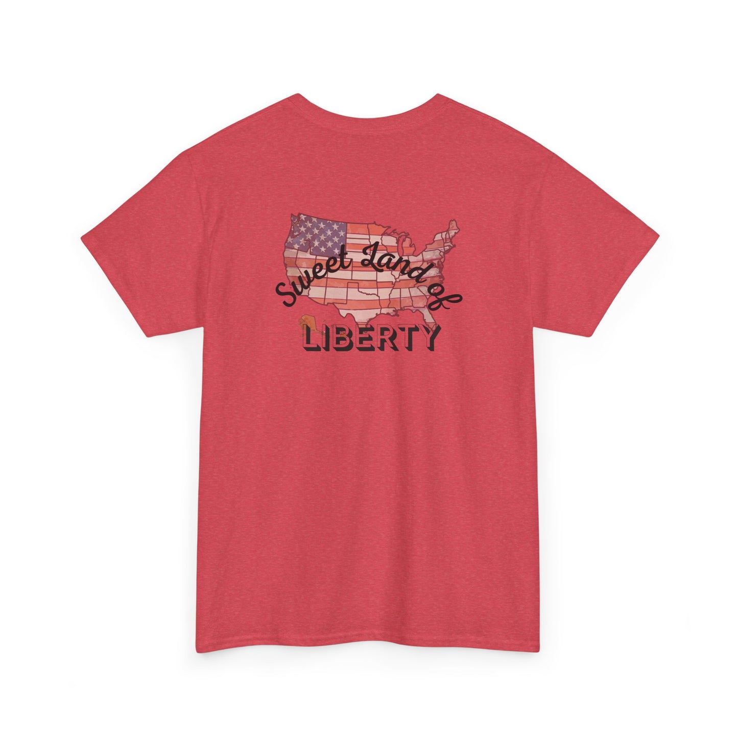 Patriotic Unisex Heavy Cotton Tee - Proud to be an American