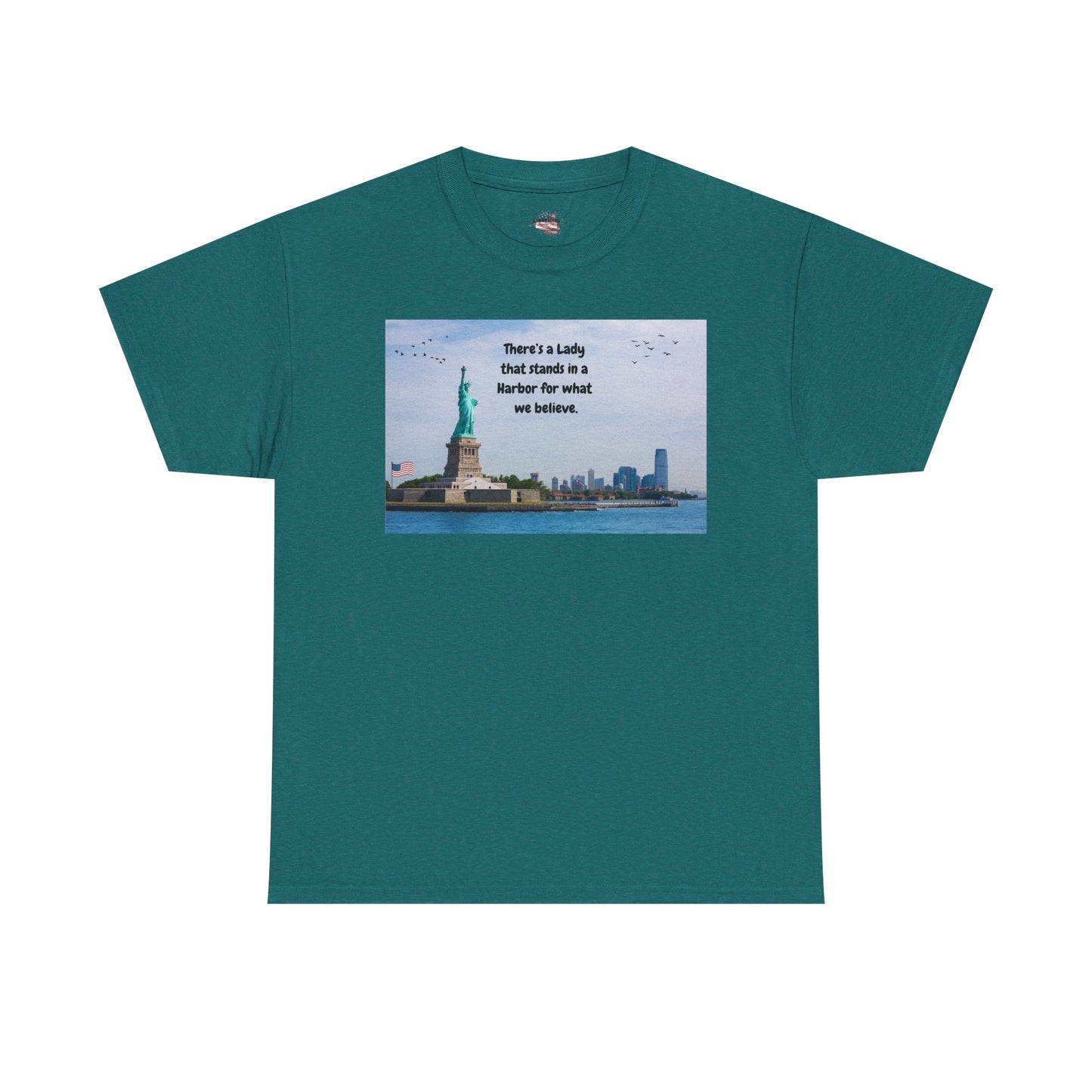 Unisex Heavy Cotton Tee with Lady Liberty Design, Inspirational Quote T-Shirt, Independence Day Gift, Patriot Apparel, New York [...]