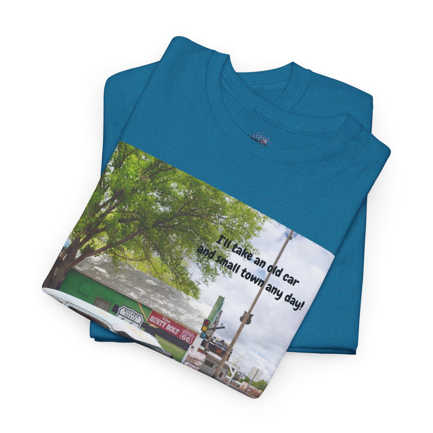 Rustic Vintage Car Tee - Retro Aesthetic Graphic T-Shirt for Casual Outings, Gifts, Travel, Summer Wardrobe, Road Trip Wear