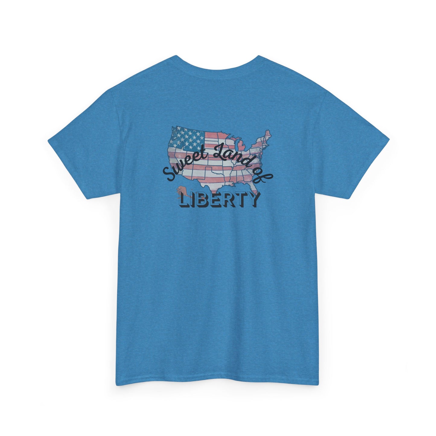 Patriotic Unisex Heavy Cotton Tee - Proud to be an American