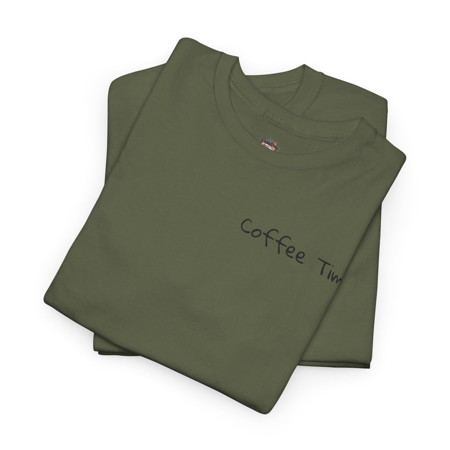 Coffee Time Unisex Heavy Cotton Tee - Faith & Caffeine Inspiration