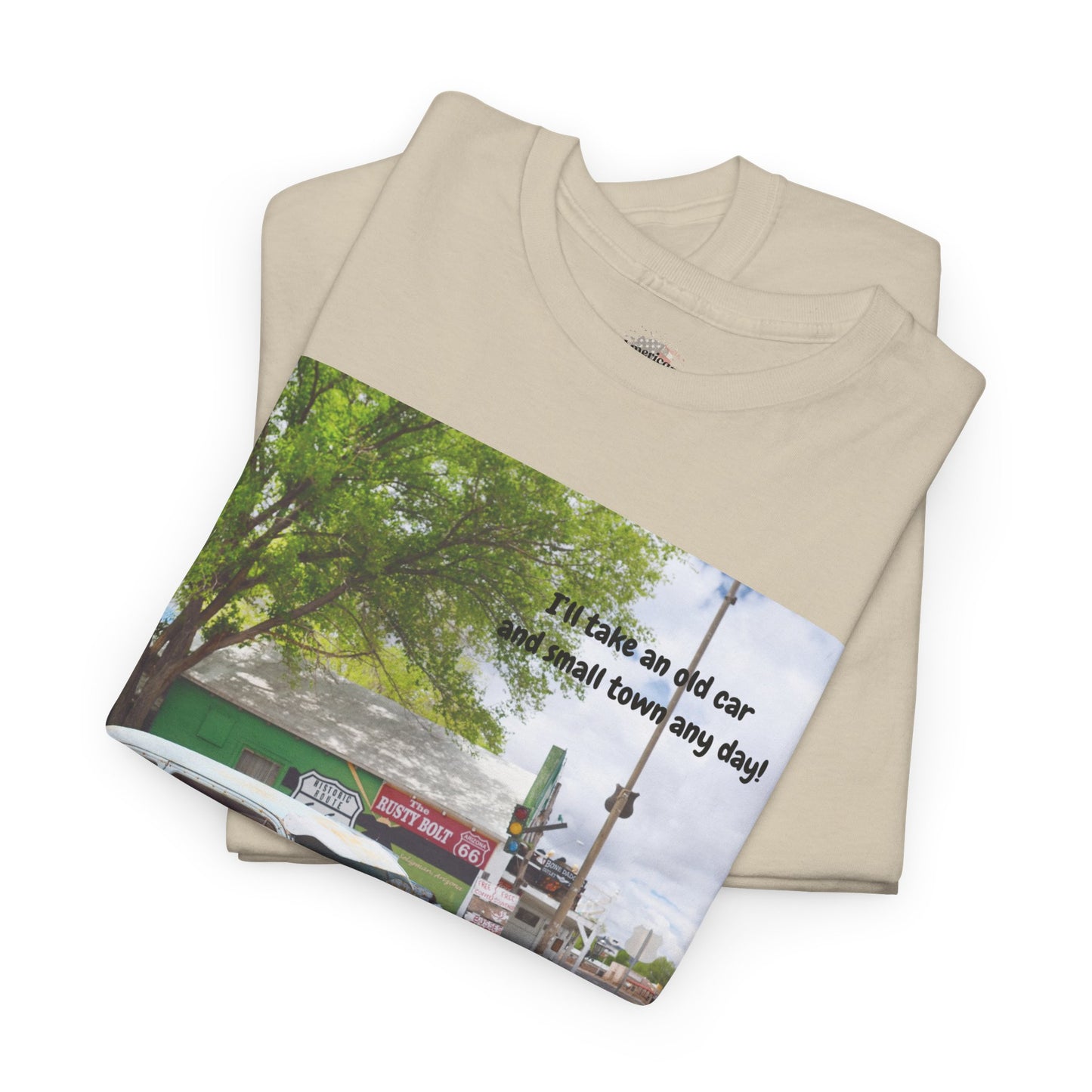 Rustic Vintage Car Tee - Retro Aesthetic Graphic T-Shirt for Casual Outings, Gifts, Travel, Summer Wardrobe, Road Trip Wear
