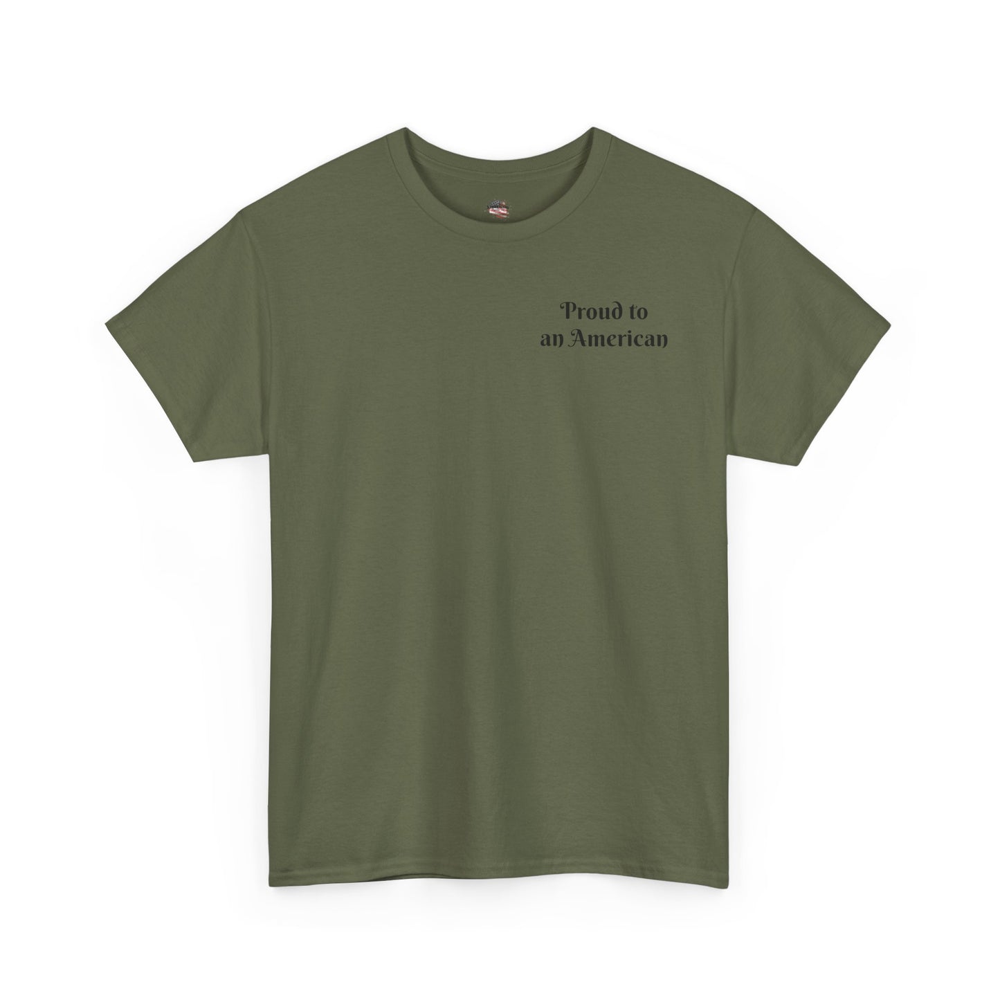 Patriotic Unisex Heavy Cotton Tee - Proud to be an American