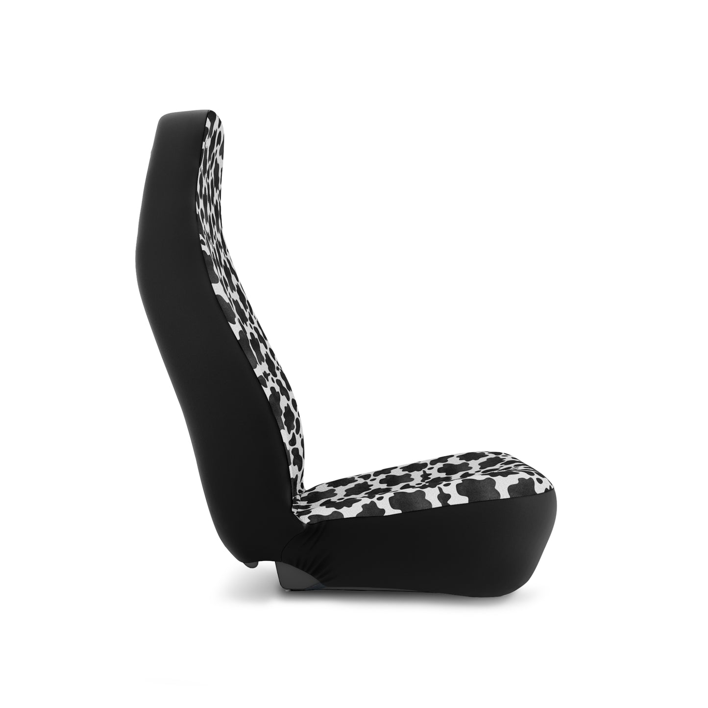Stylish Black and White Floral Car Seat Covers - Trendy Auto Interior Accessories