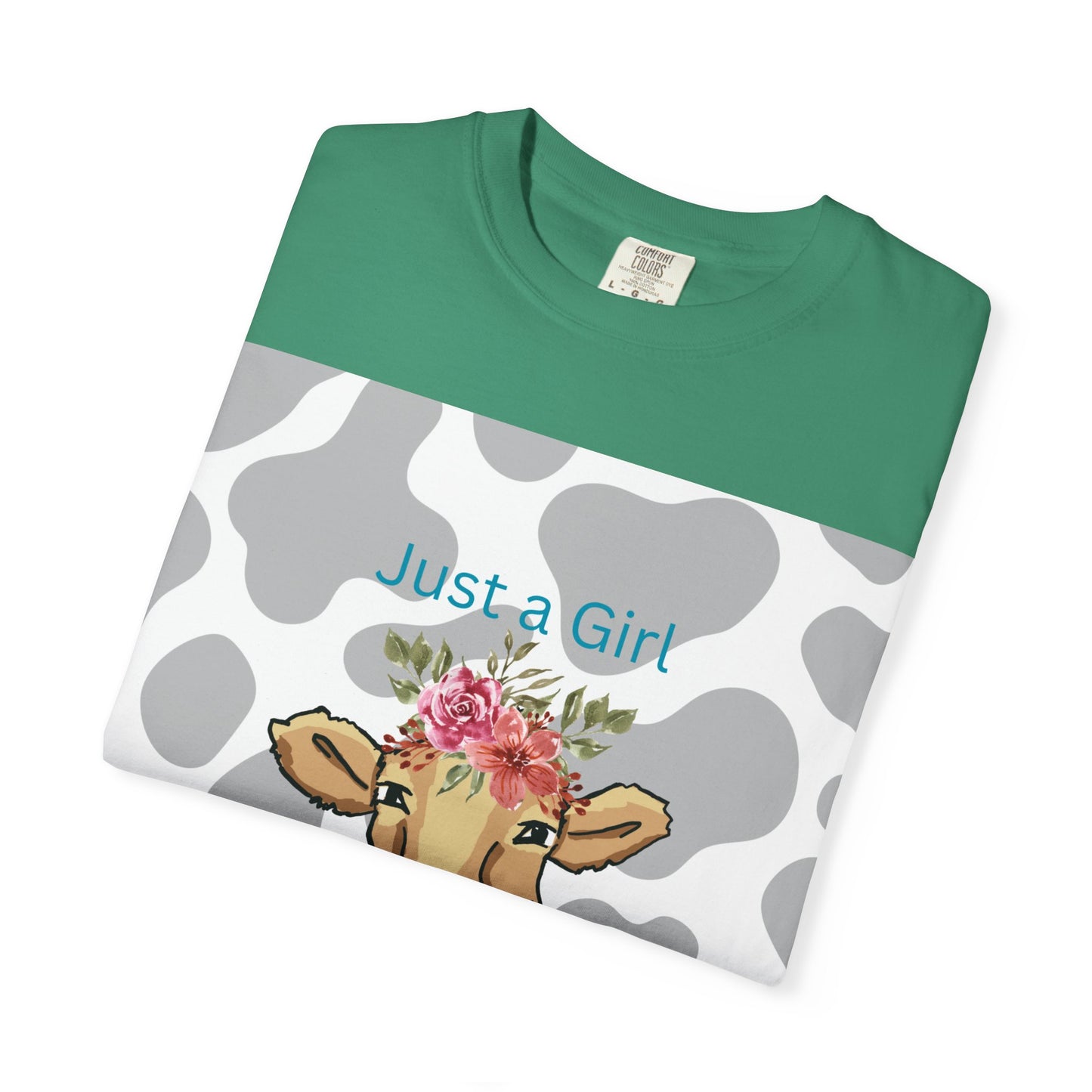 Just a Girl Who Loves Cows T-shirt - Fun and Whimsical Cotton Tee for Animal Lovers